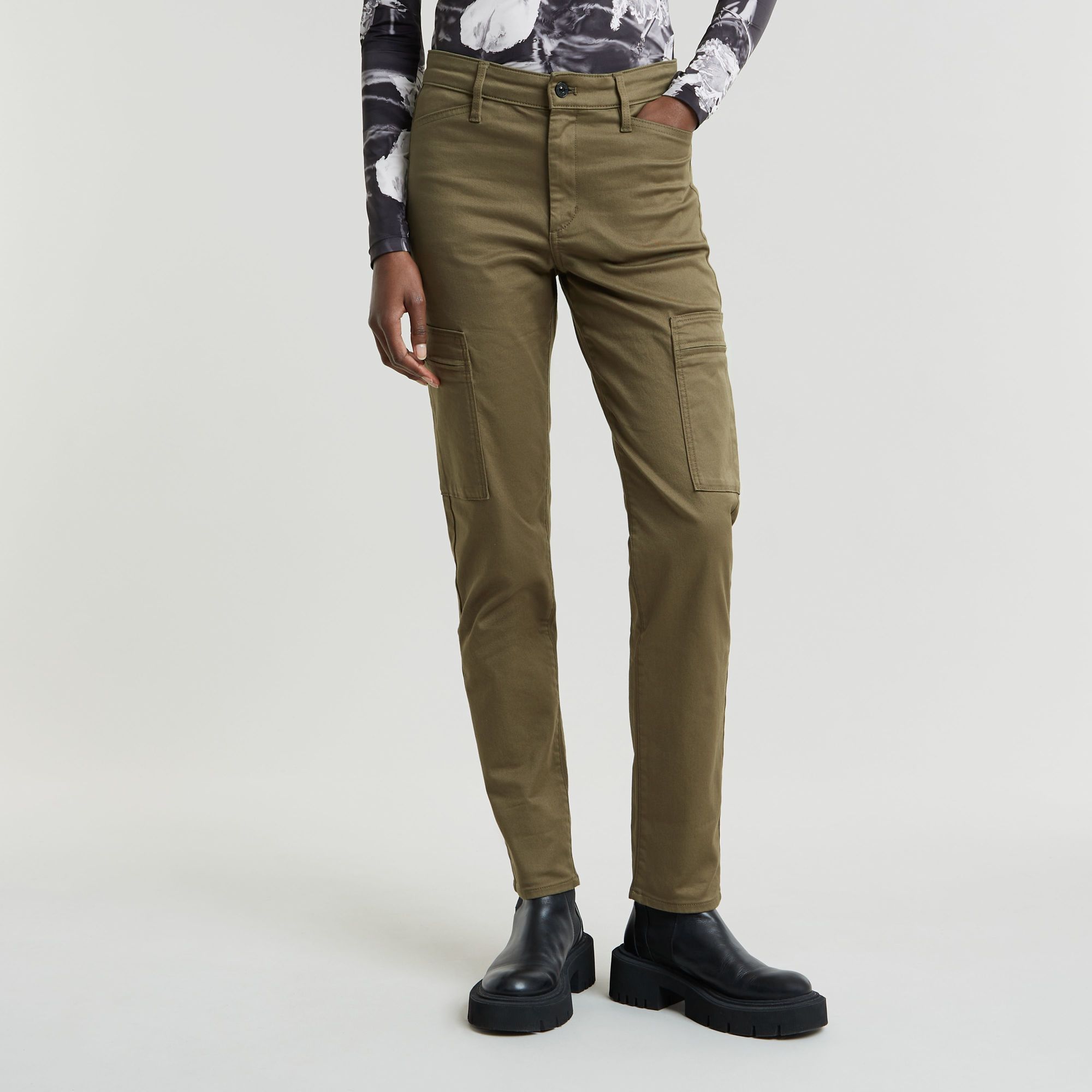 G-Star RAW Skinny Cargo Broek 2.0 Groen Dames