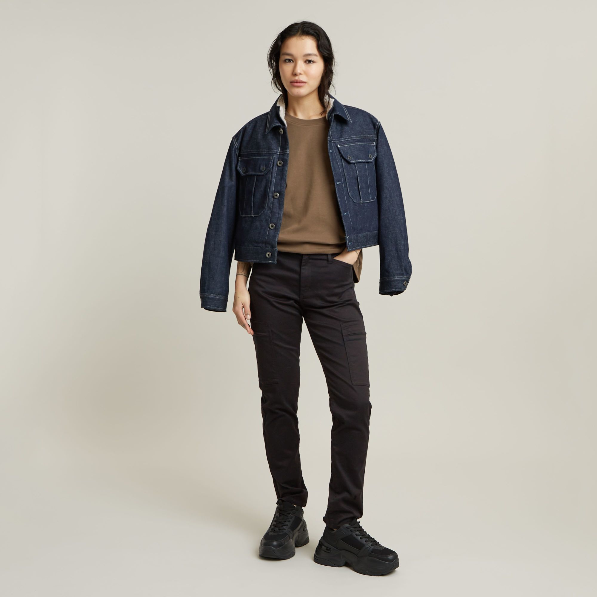 G-Star RAW Skinny Cargo Broek 2.0 Zwart Dames