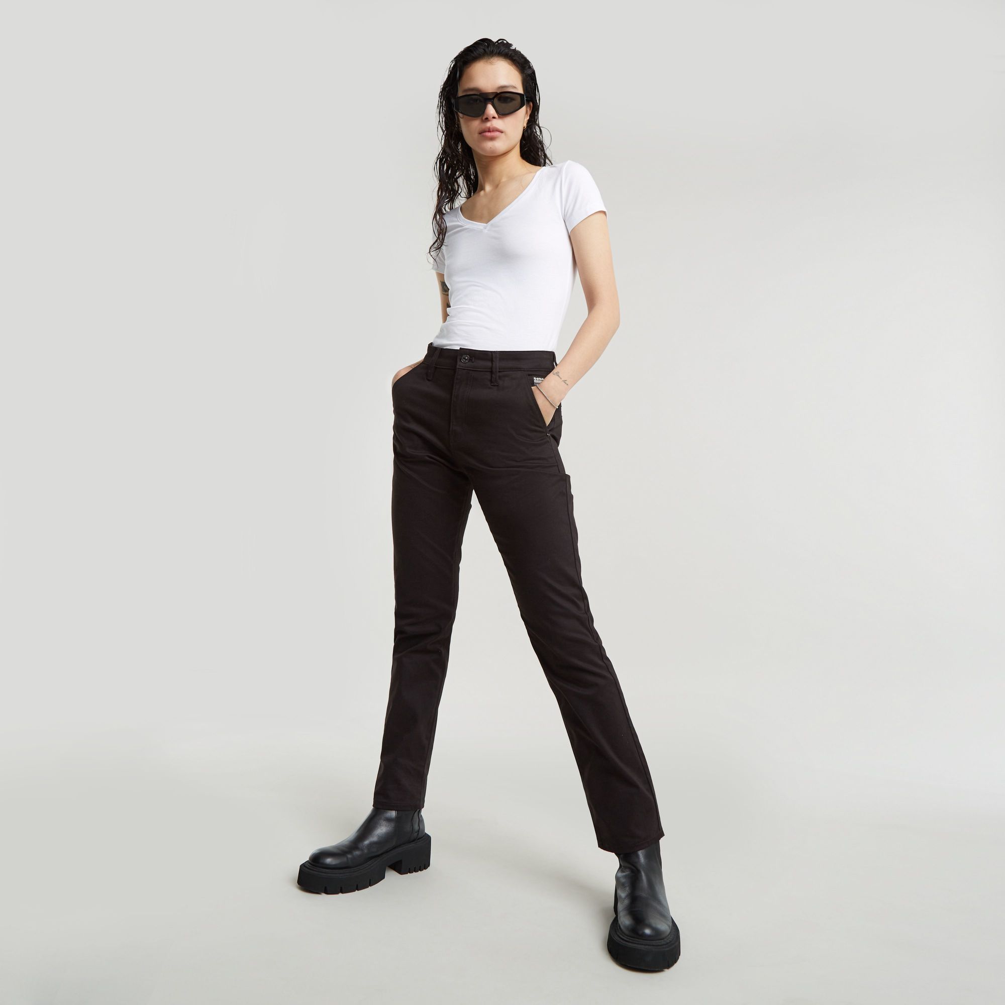 G-Star RAW Slim Chino Zwart Dames