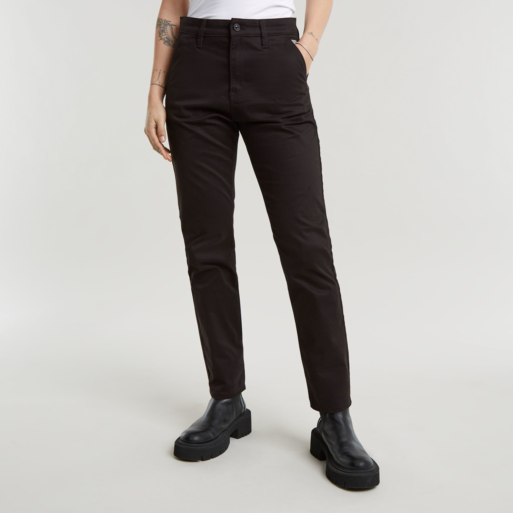 

Slim Chino - Zwart - Dames