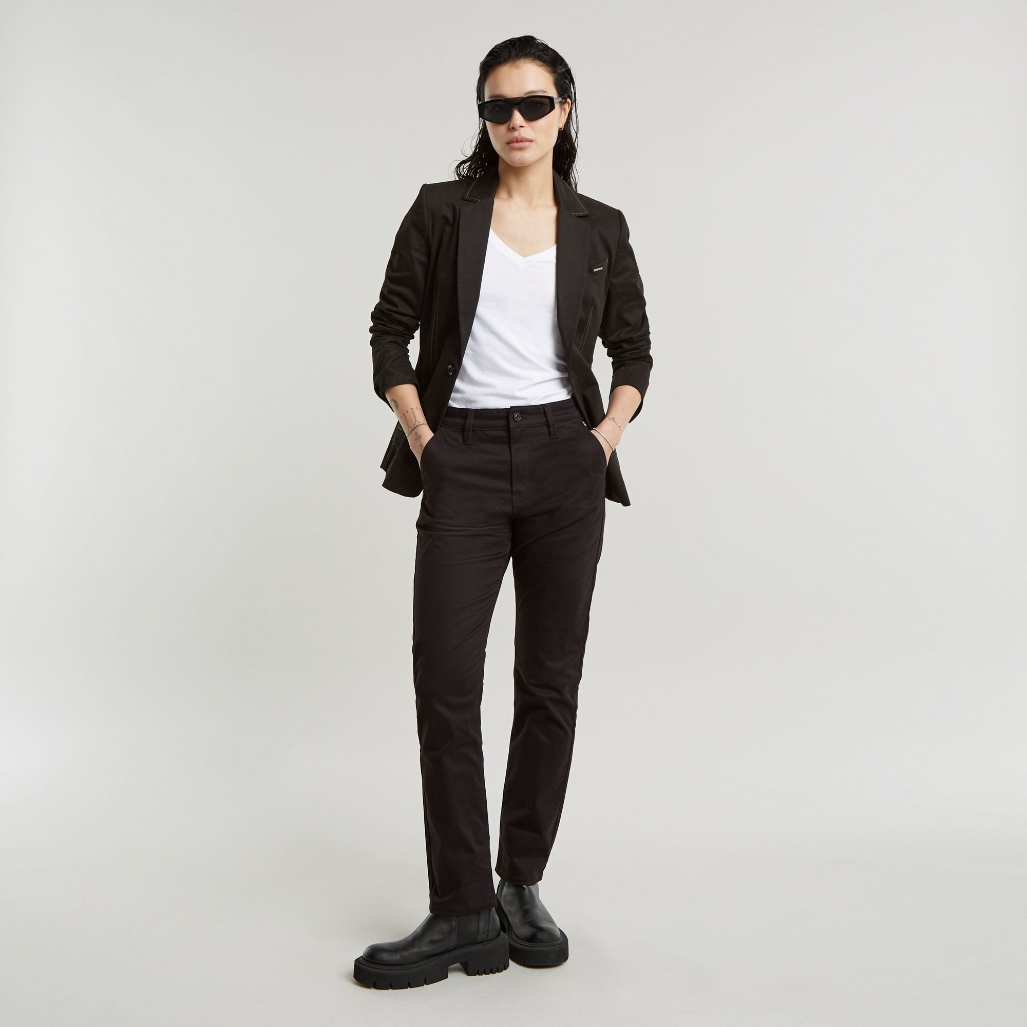 G-Star RAW Slim Chino Zwart Dames