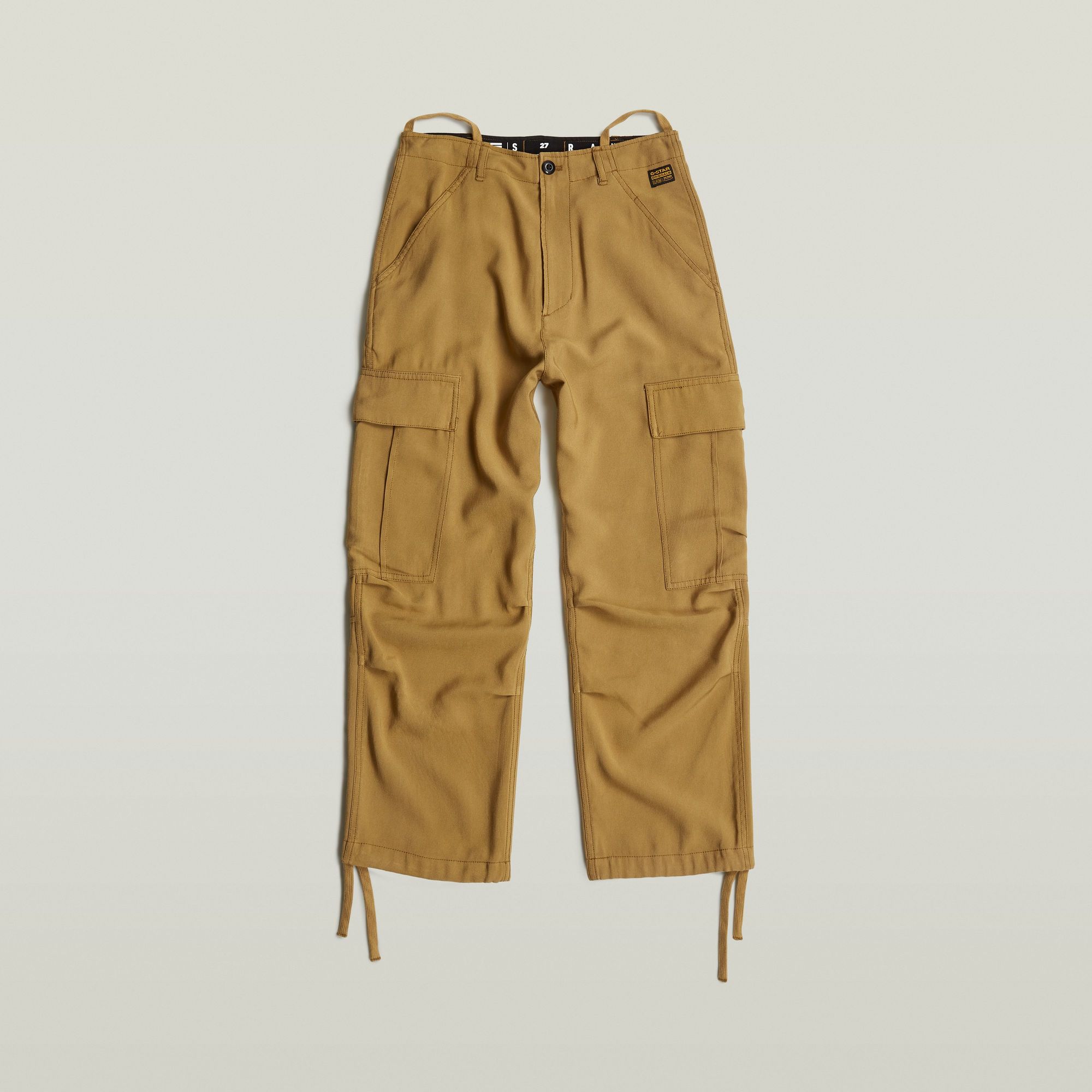 G-Star RAW Cargo Broek Cropped Drawcord Beige Dames