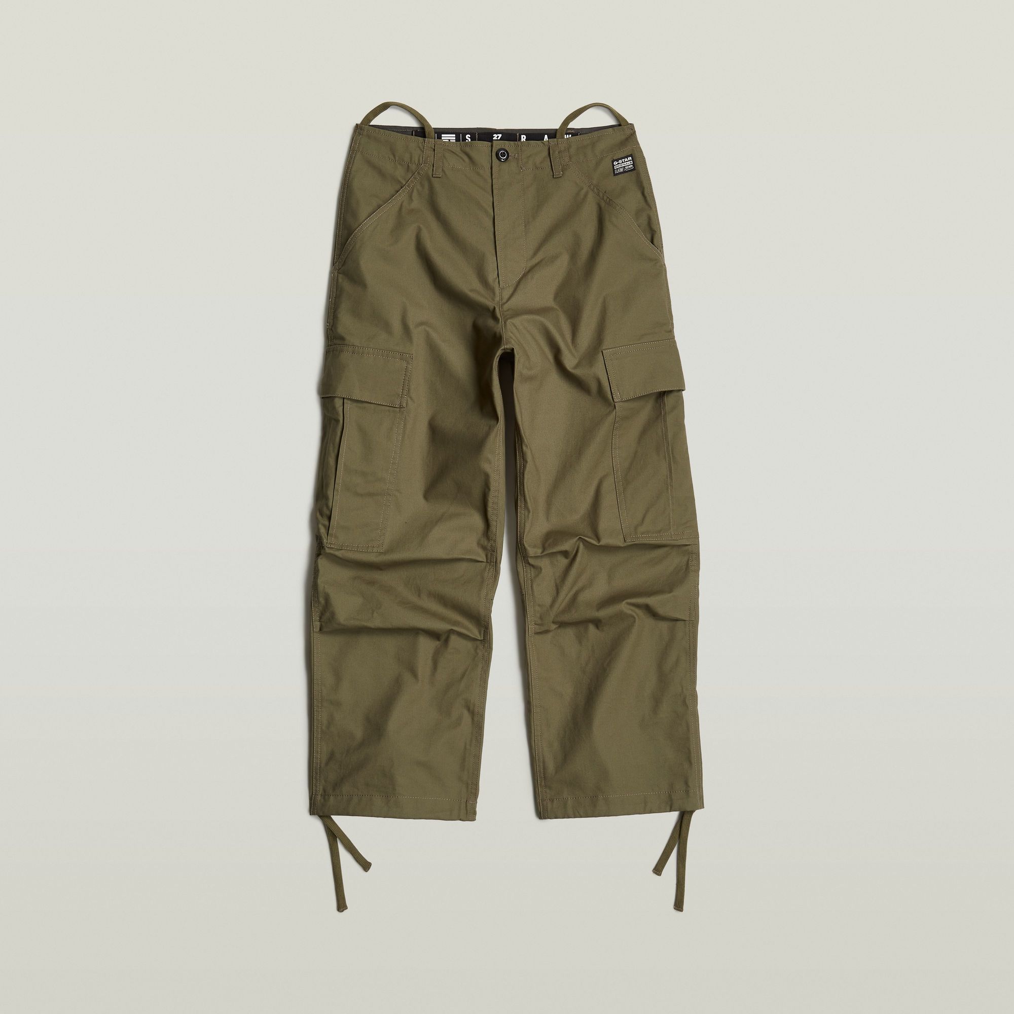 G-Star RAW Cargo Broek Cropped Drawcord Groen Dames
