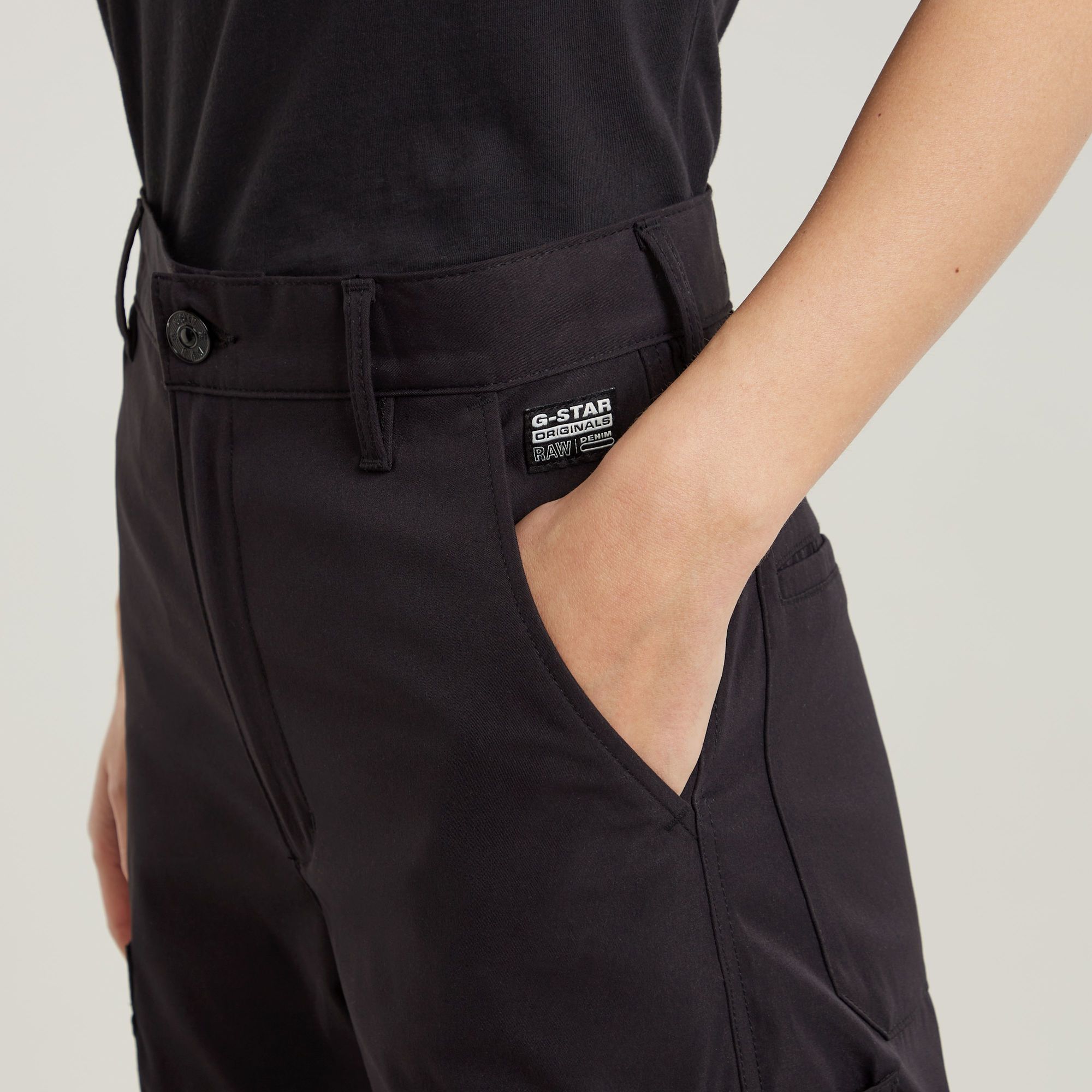 G-Star RAW High Waist Cargobroek Zwart Dames