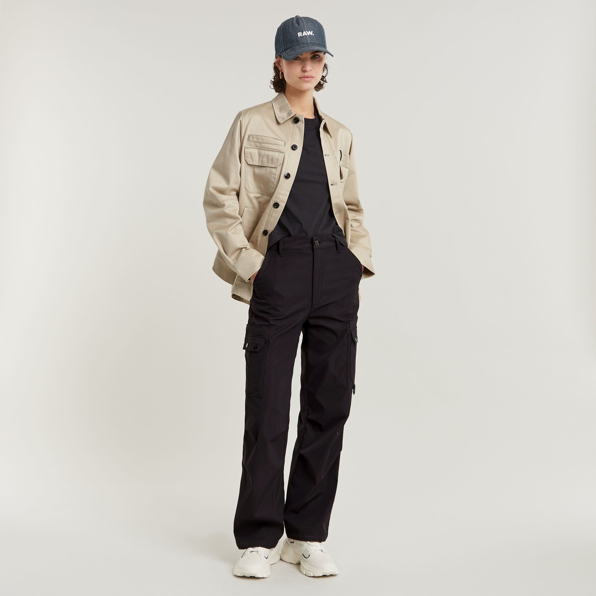 G-Star RAW High Waist Cargobroek Zwart Dames