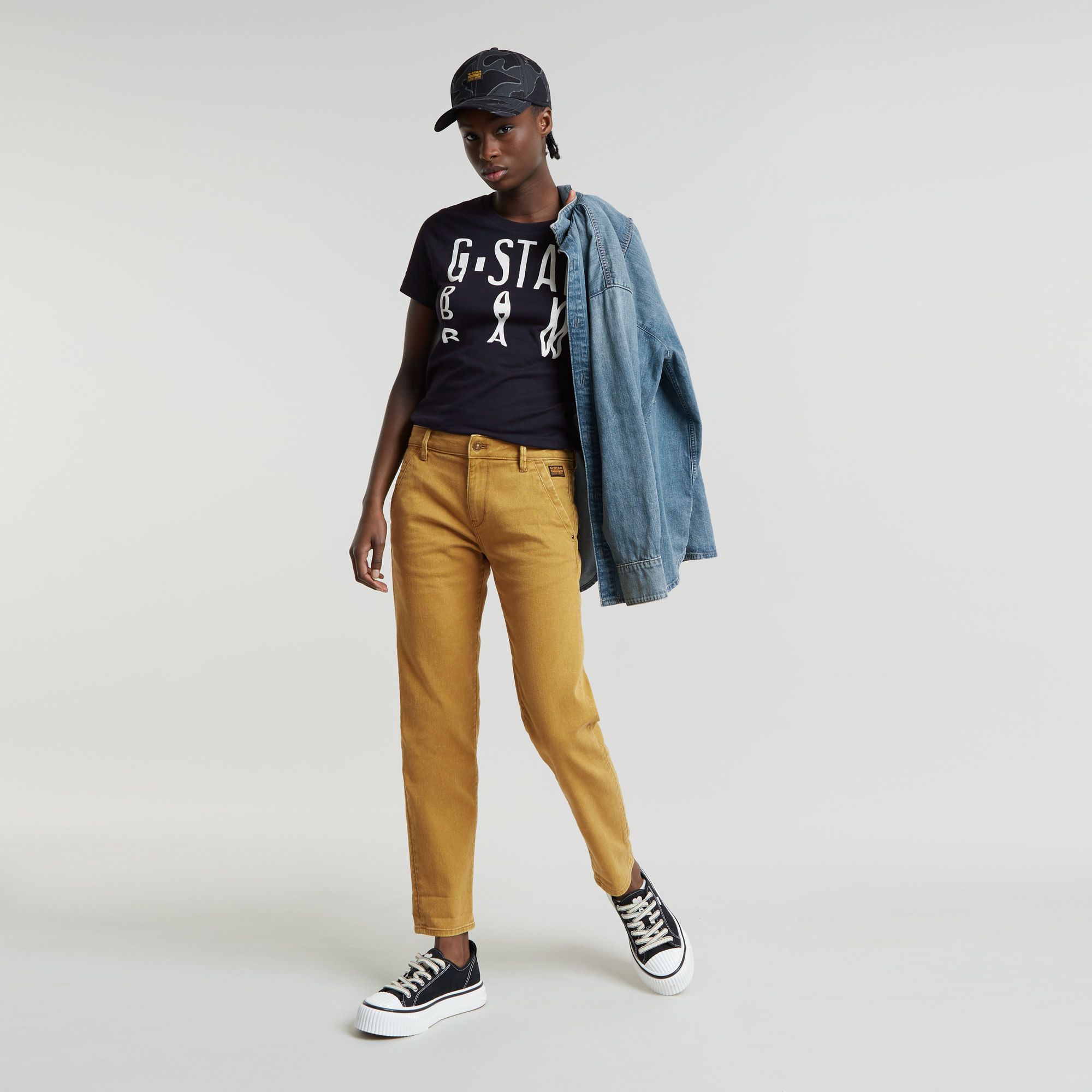 G-Star RAW Kate Boyfriend Broek Beige Dames
