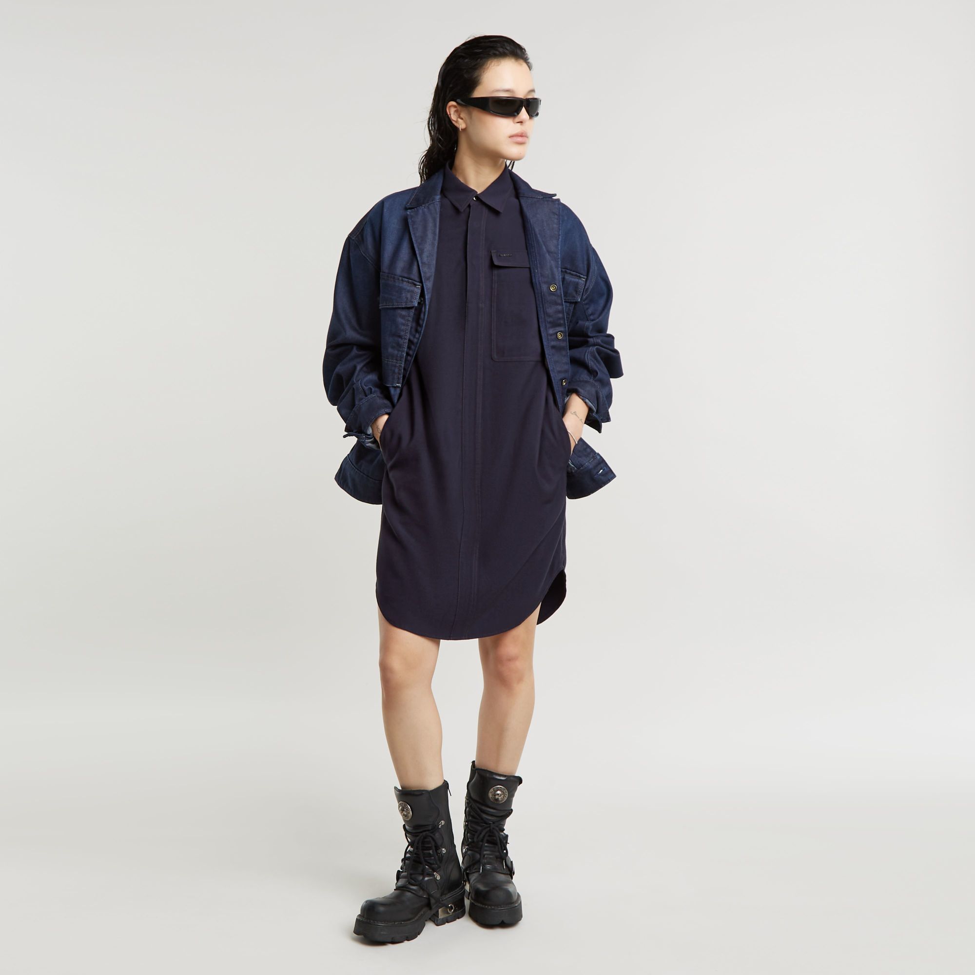G-Star RAW Cargo Tuniekjurk Donkerblauw Dames