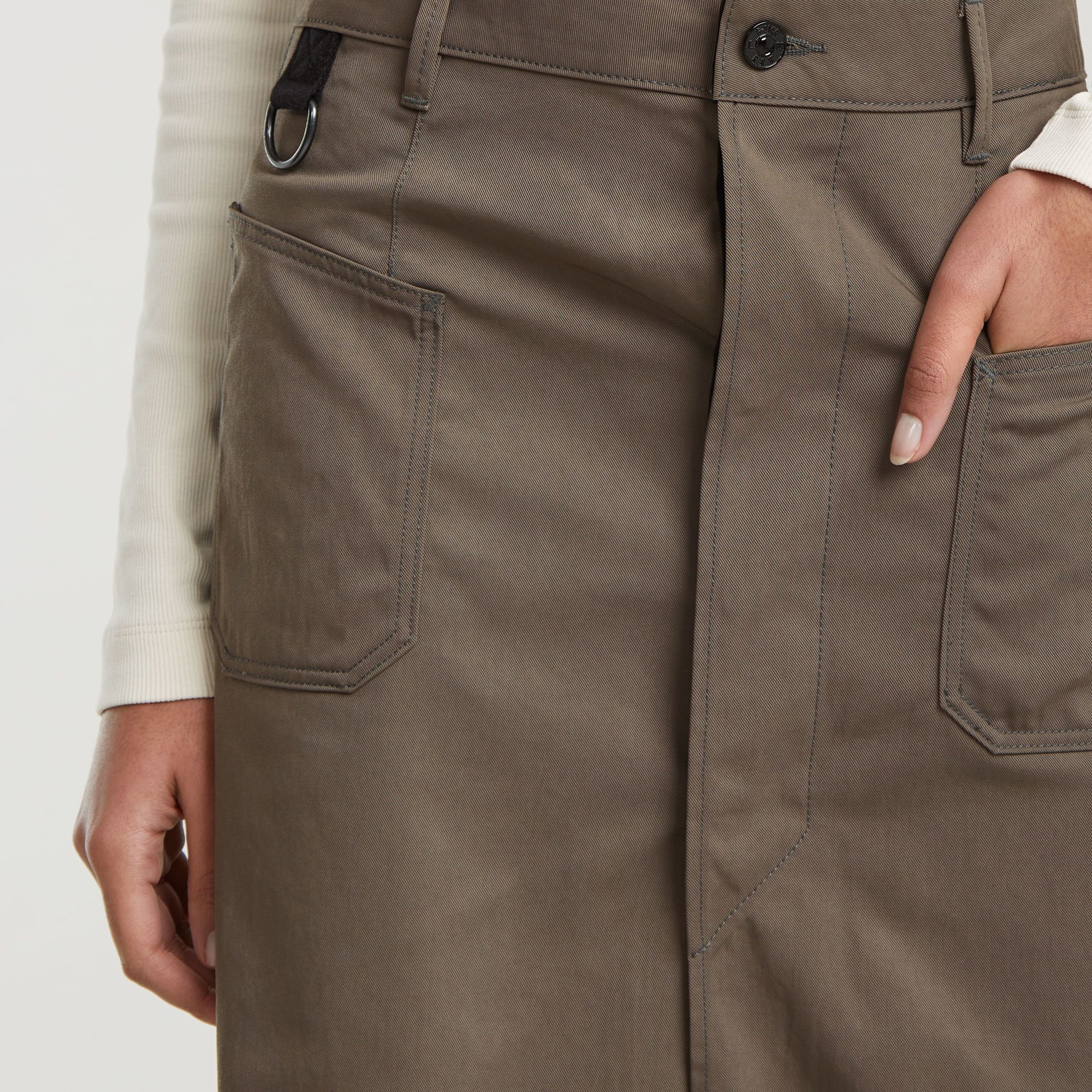 G-Star RAW Midi Utility Rok Bruin Dames
