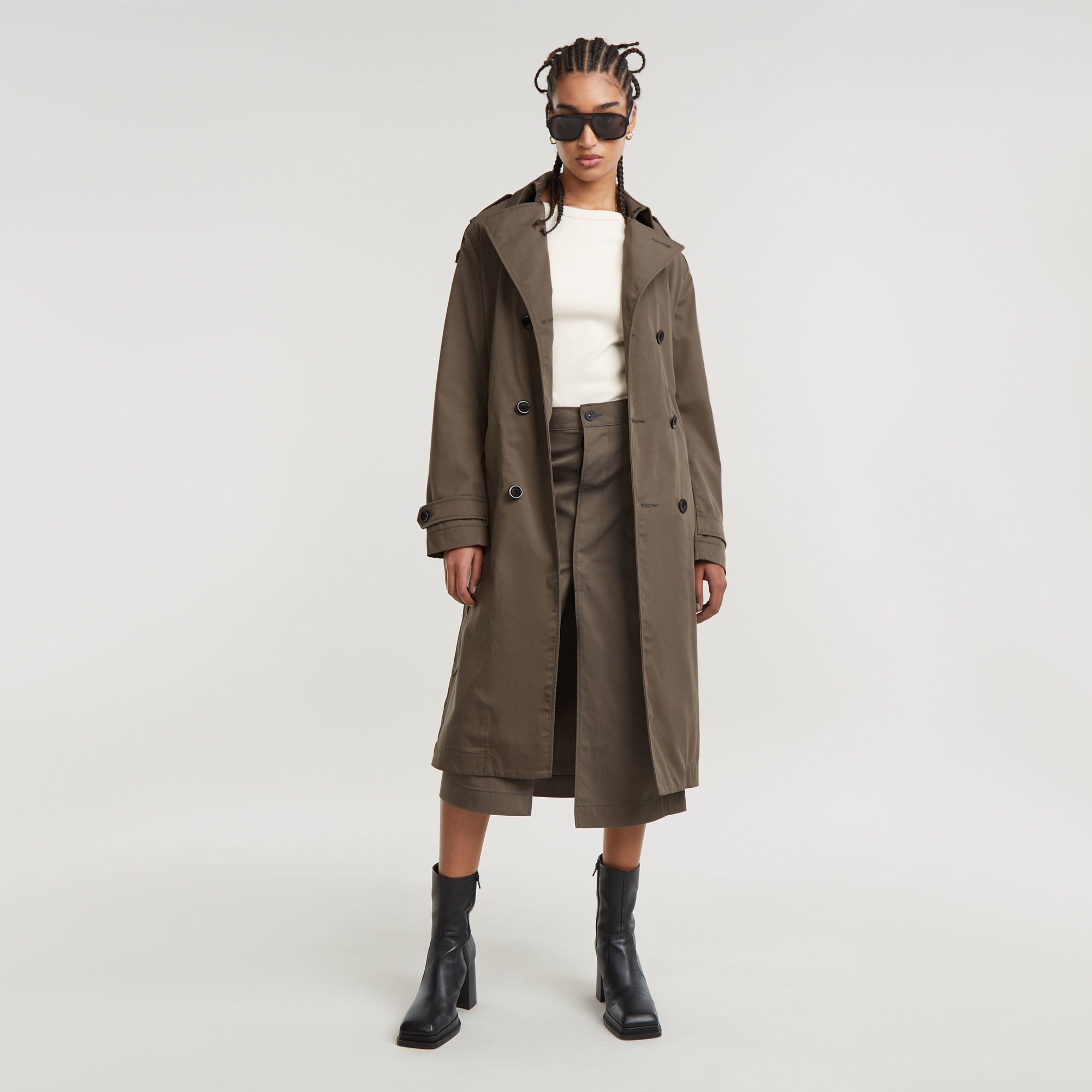 G-Star RAW Midi Utility Rok Bruin Dames