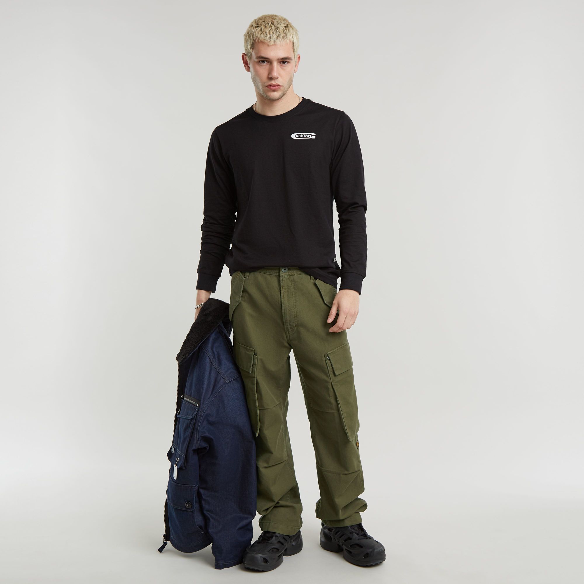 G-Star RAW R-3N Regular Straight Cargo Broek Groen Heren