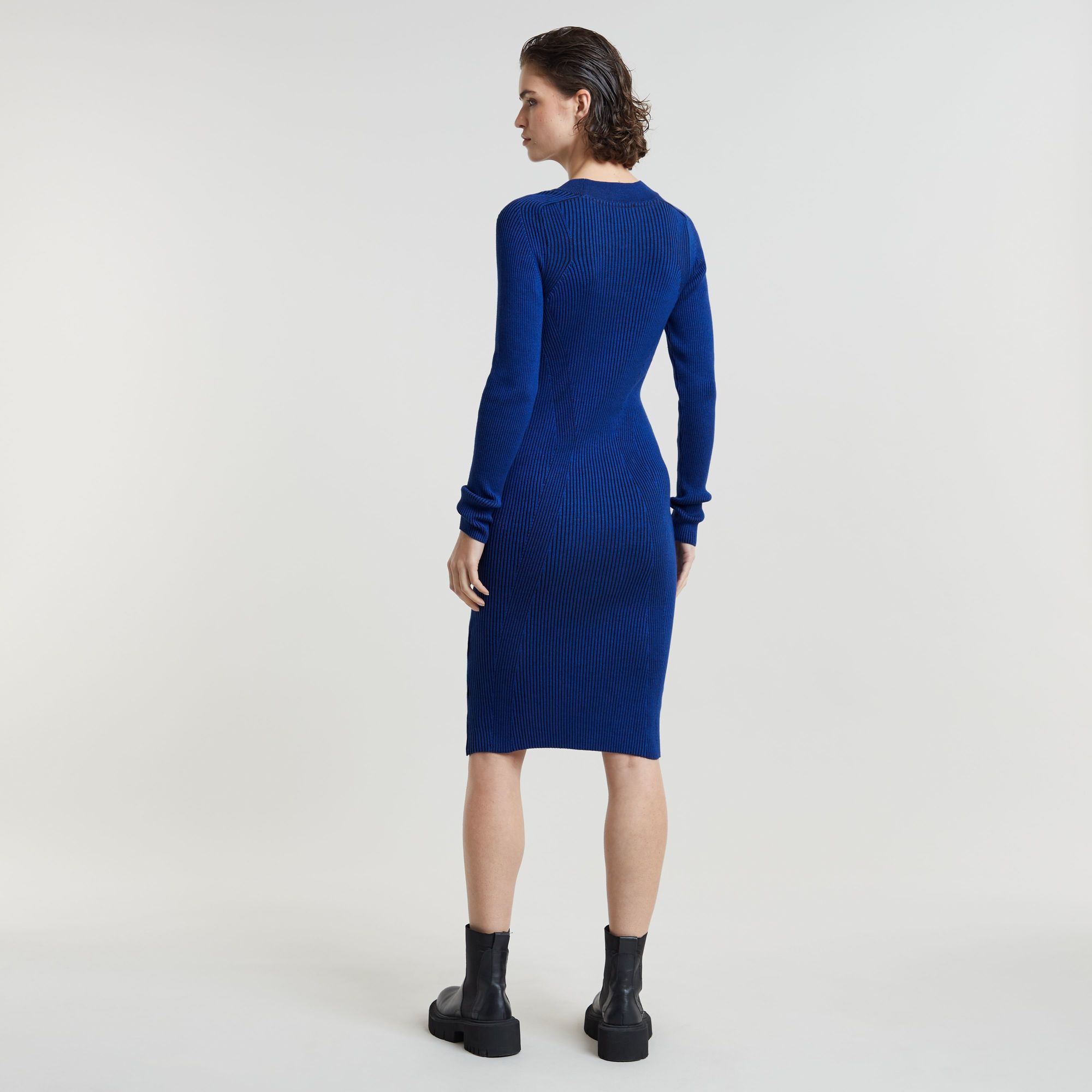 G-Star RAW Plated Slim Gebreide Jurk Meerkleurig Dames