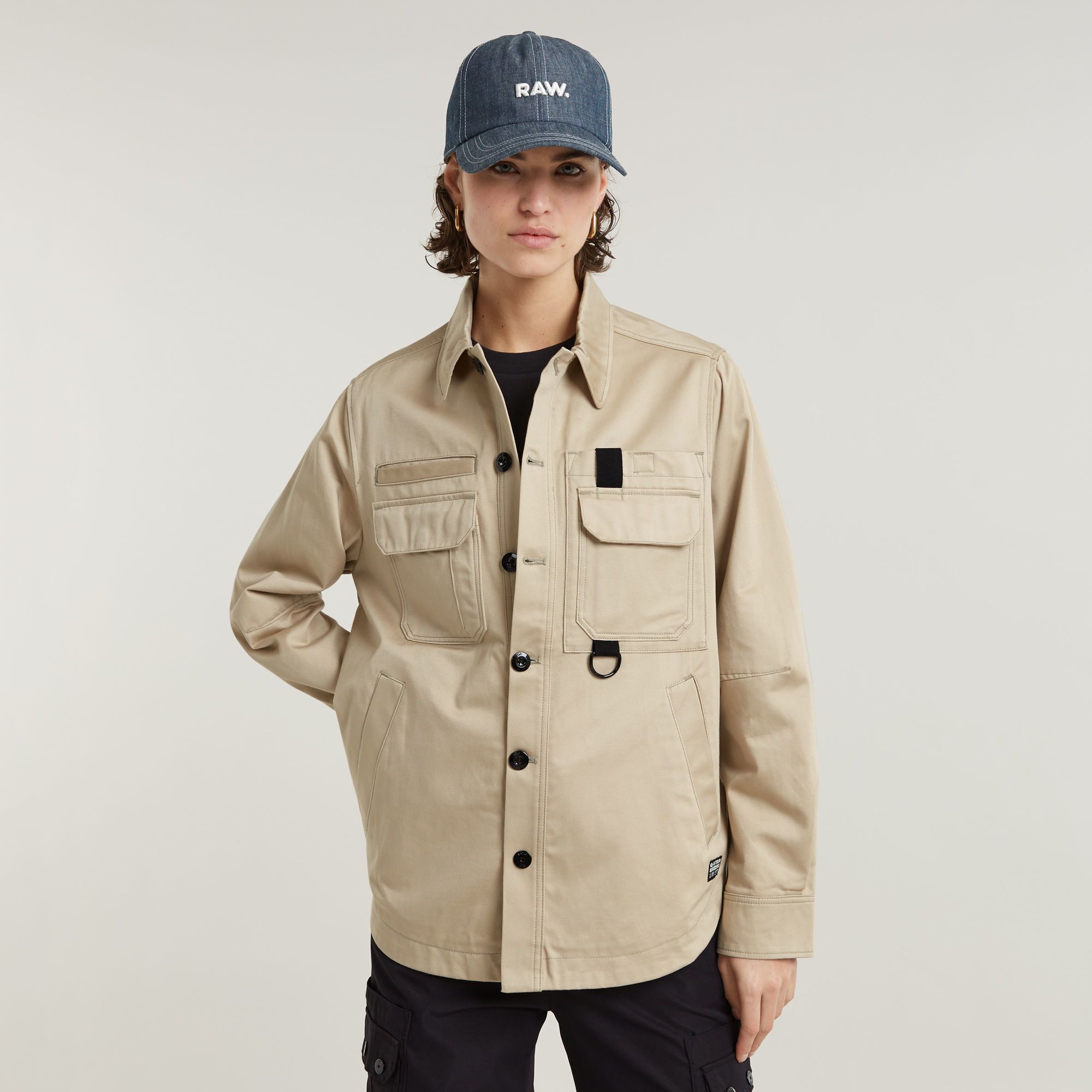 G-Star RAW Tape Overshirt Beige Dames