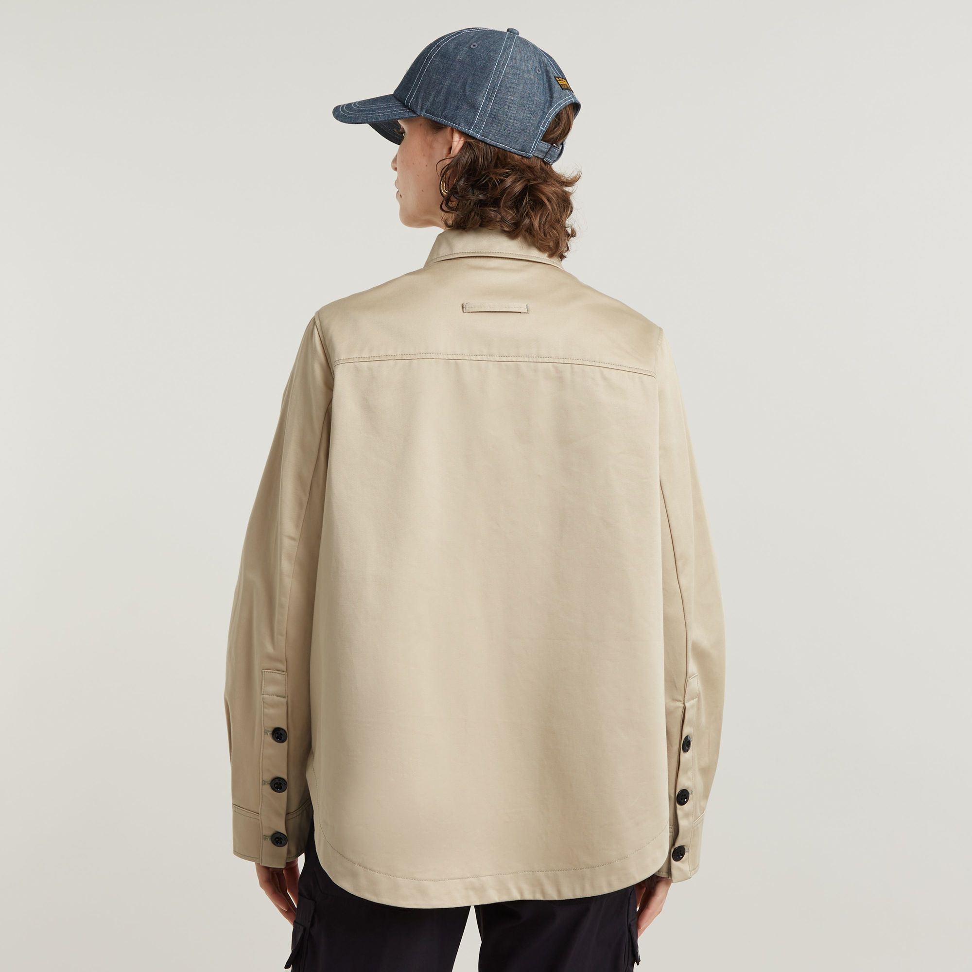 G-Star RAW Tape Overshirt Beige Dames