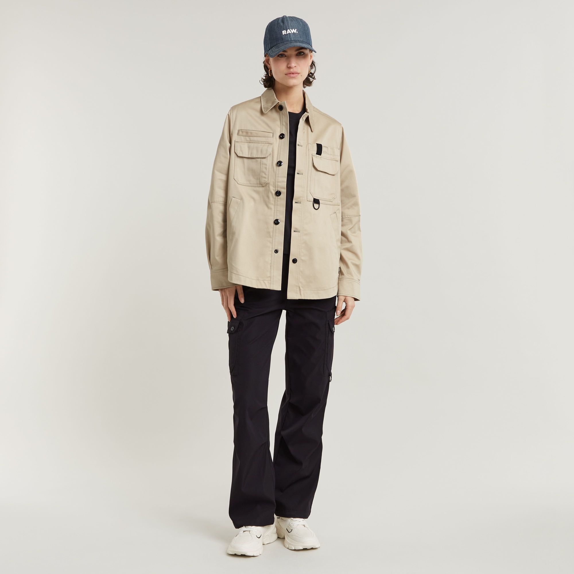 G-Star RAW Tape Overshirt Beige Dames