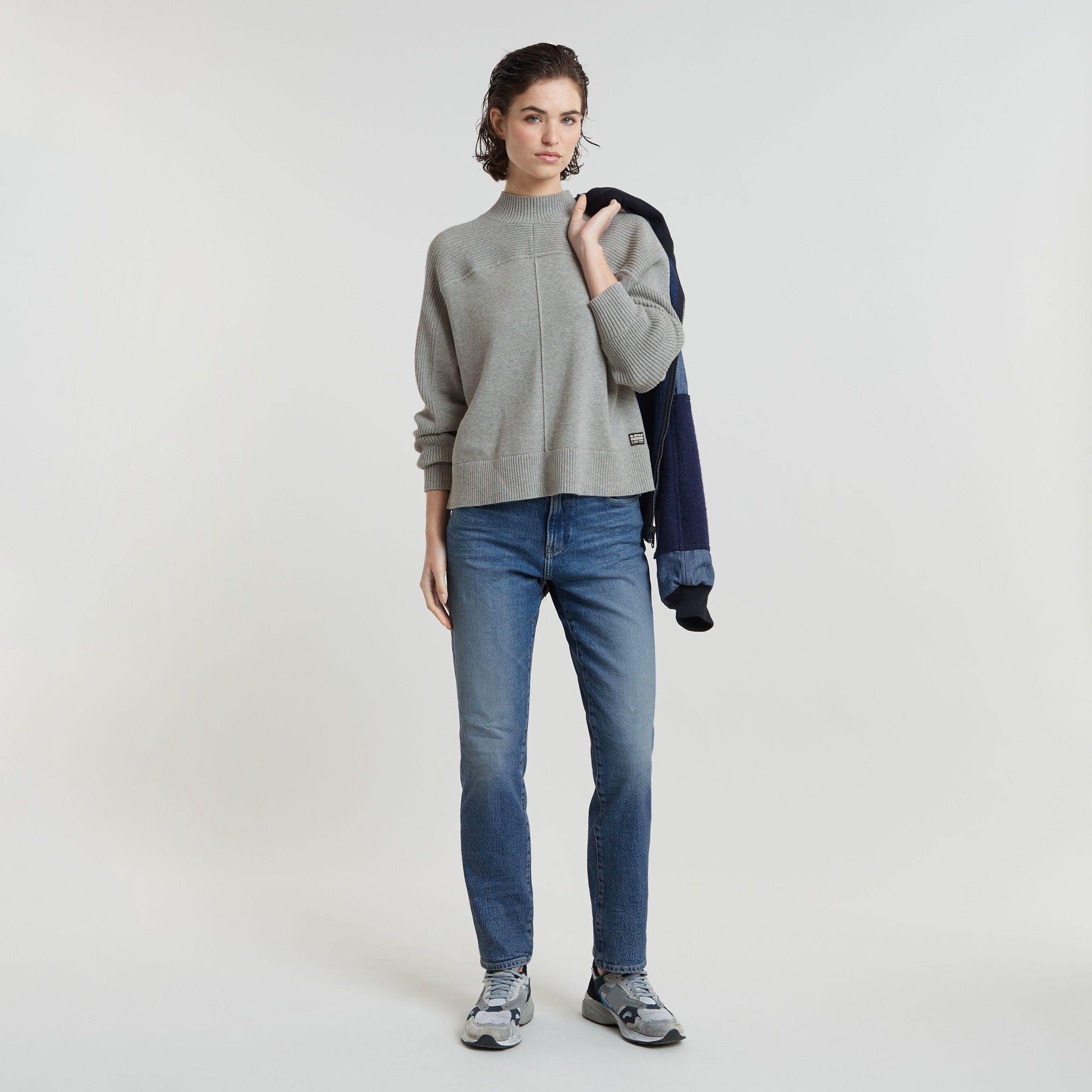 G-Star RAW Boxy Mock Jumper Meerkleurig Dames