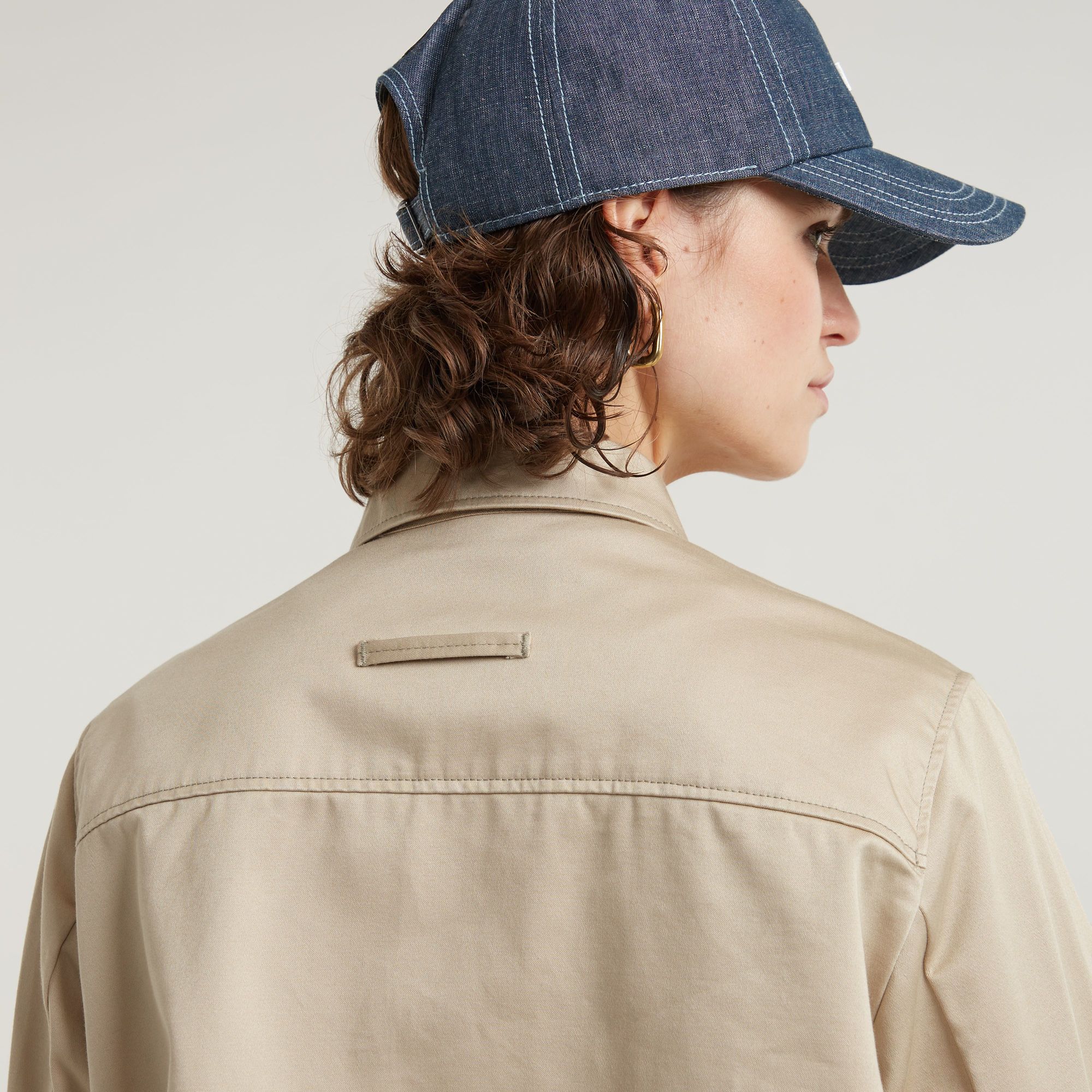 G-Star RAW Tape Overshirt Beige Dames