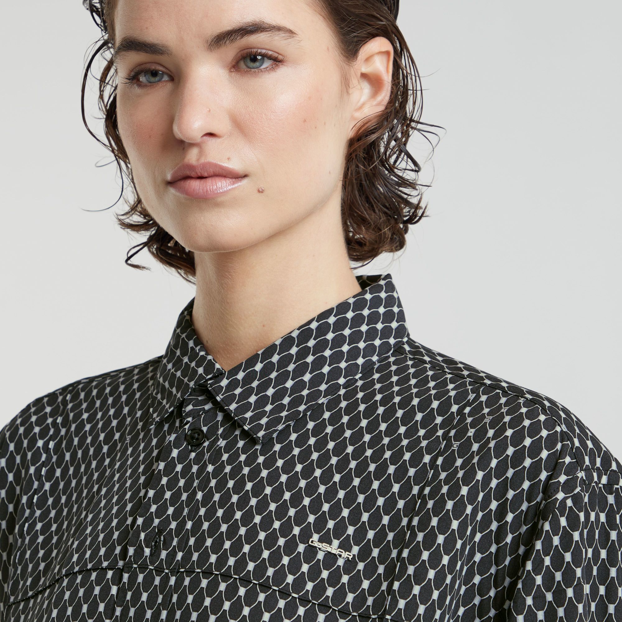 G-Star RAW Boyfriend Pintuck Shirt Meerkleurig Dames