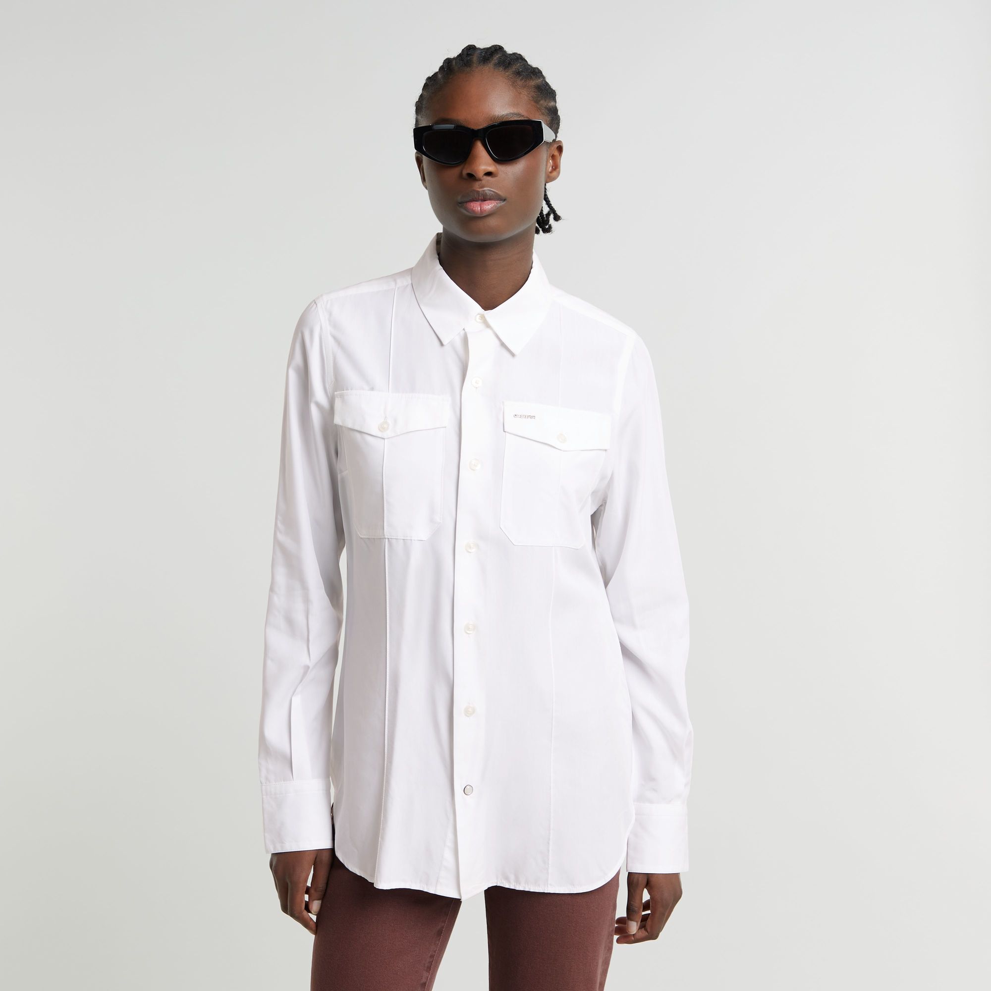 

Slim Pocket Shirt - White - Women
