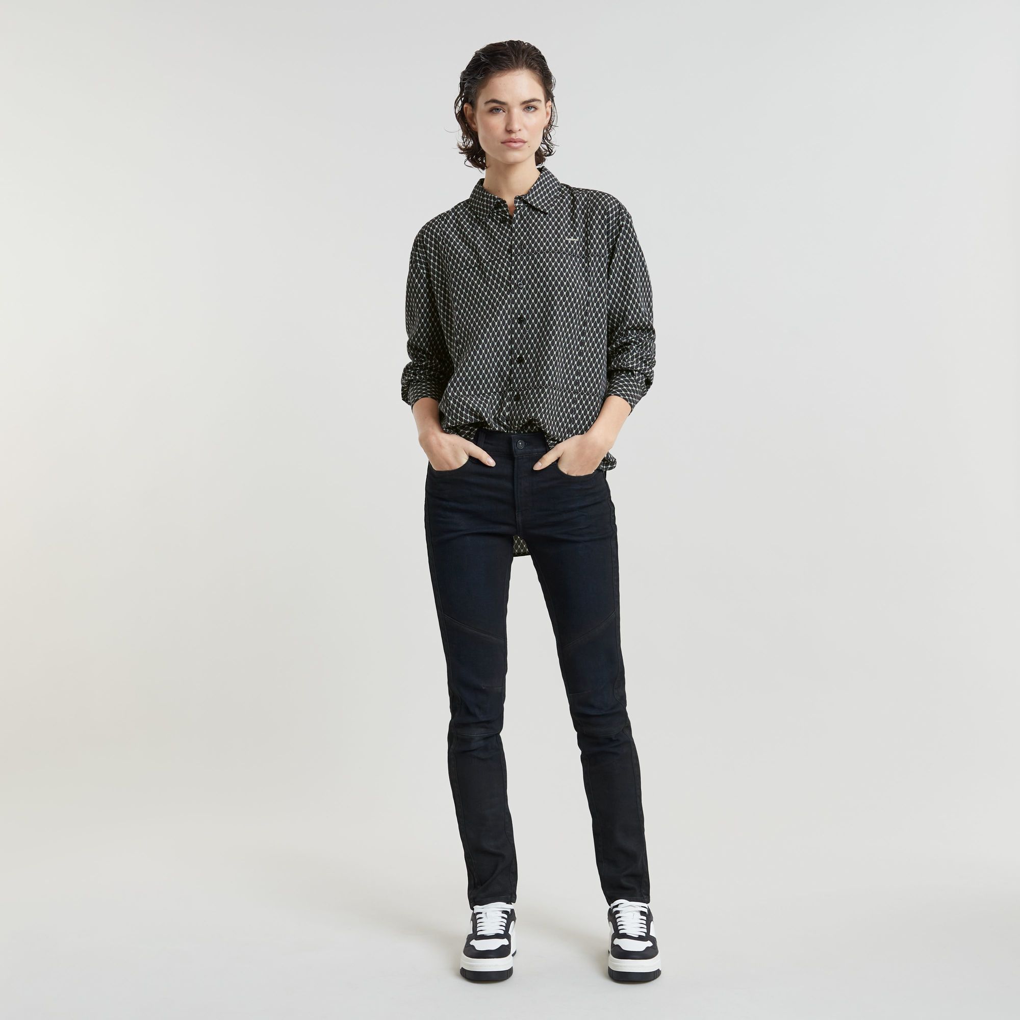 G-Star RAW Boyfriend Pintuck Shirt Meerkleurig Dames