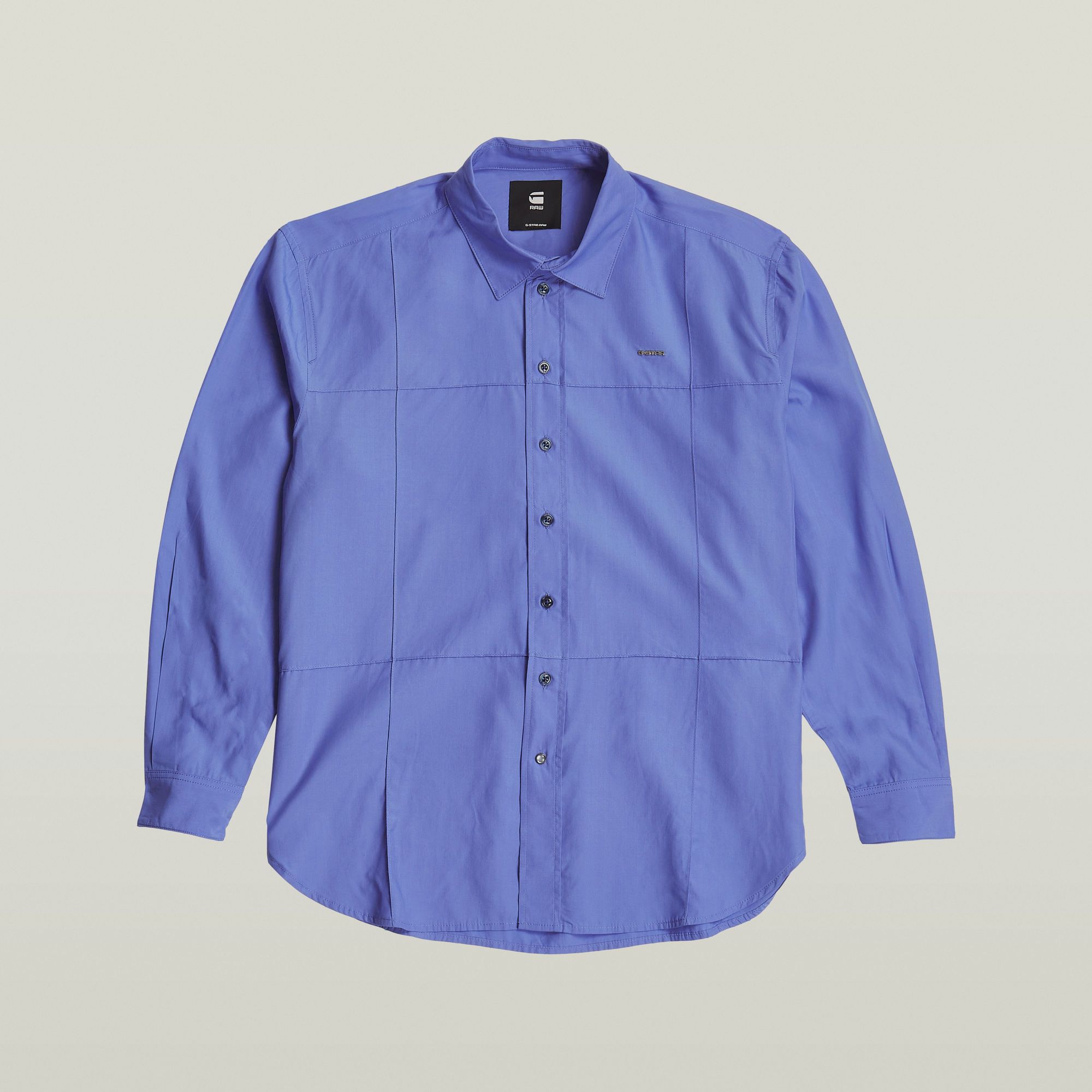 G-Star RAW Boyfriend Pintuck Shirt Midden blauw Dames
