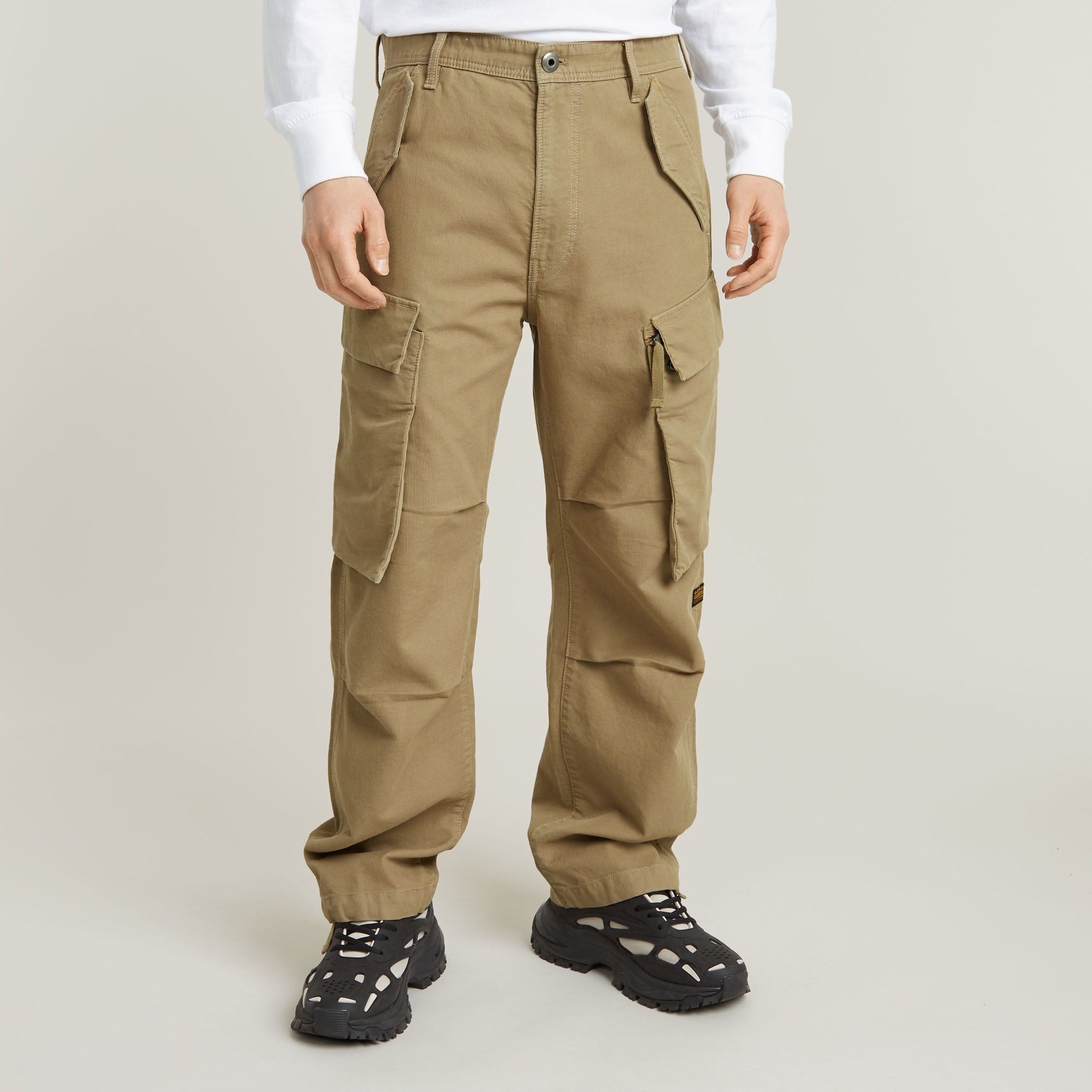 

R-3N Regular Straight Cargo Pants - Beige - Men