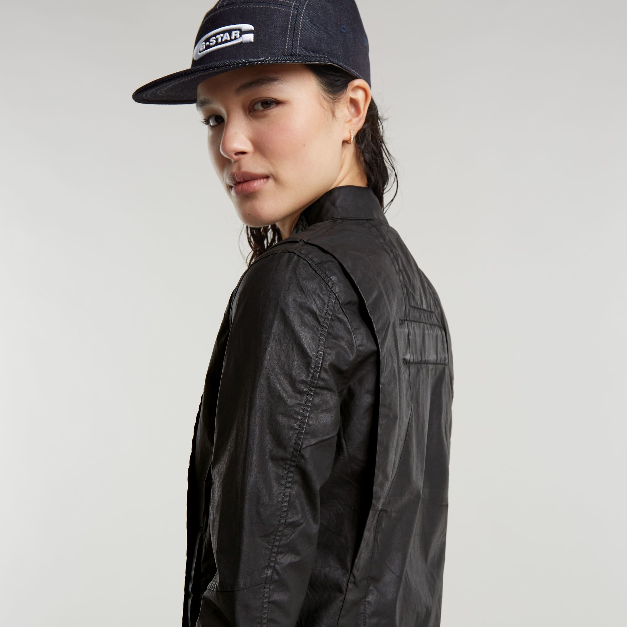 G-Star RAW Coated Overshirt Zwart Dames