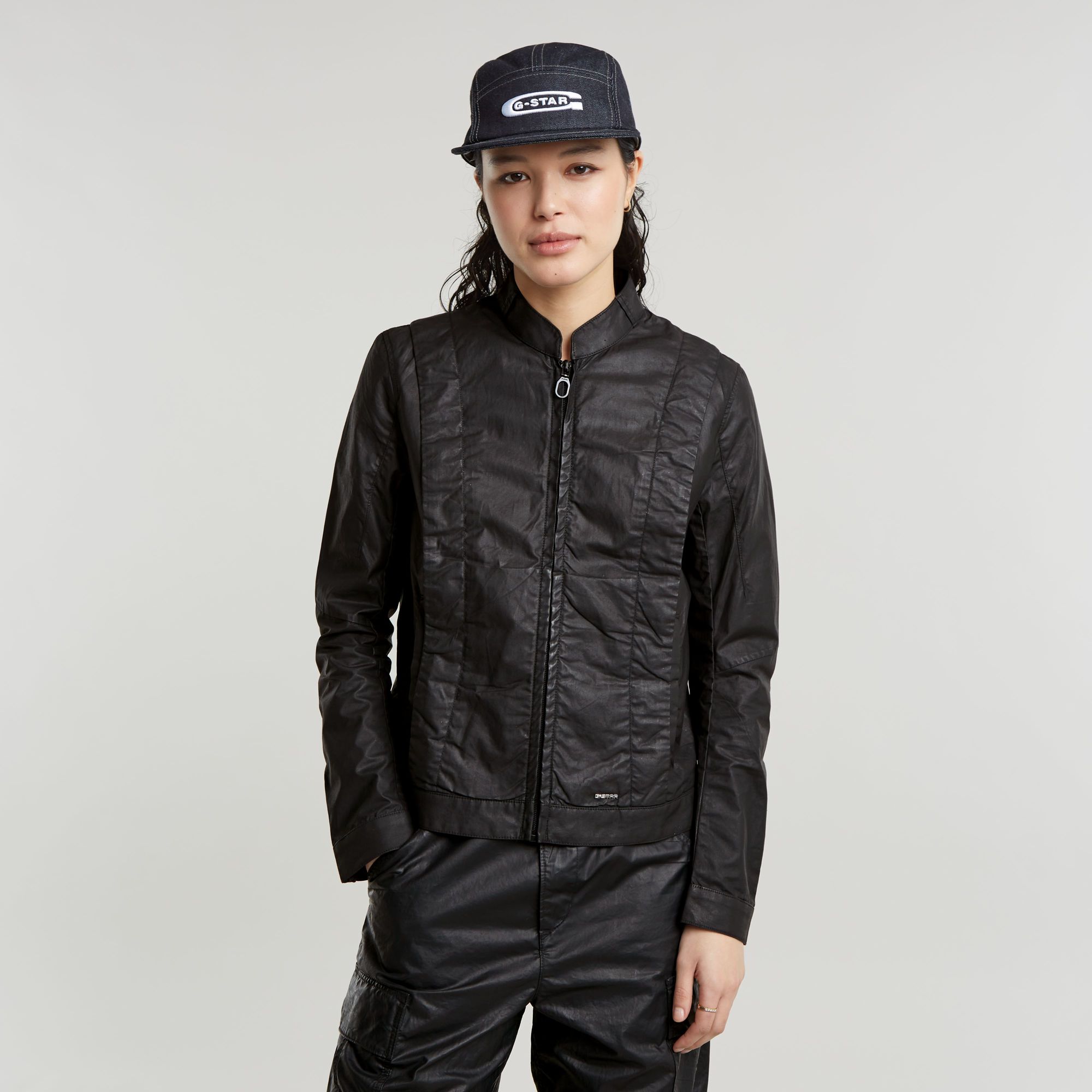 

Coated Overshirt - Black - Women