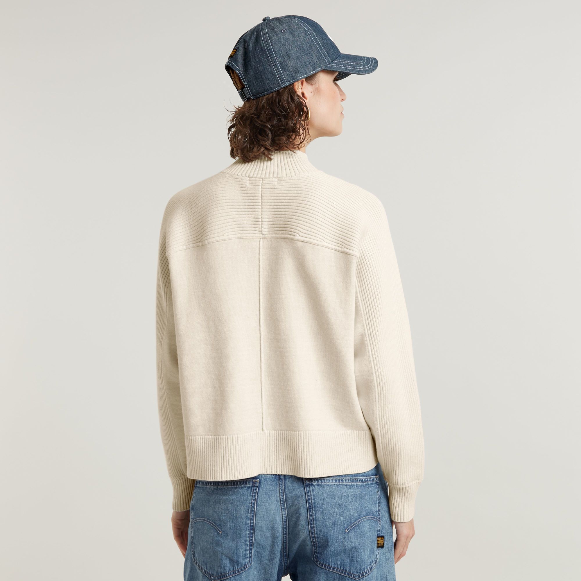 G-Star RAW Boxy Mock Jumper Meerkleurig Dames
