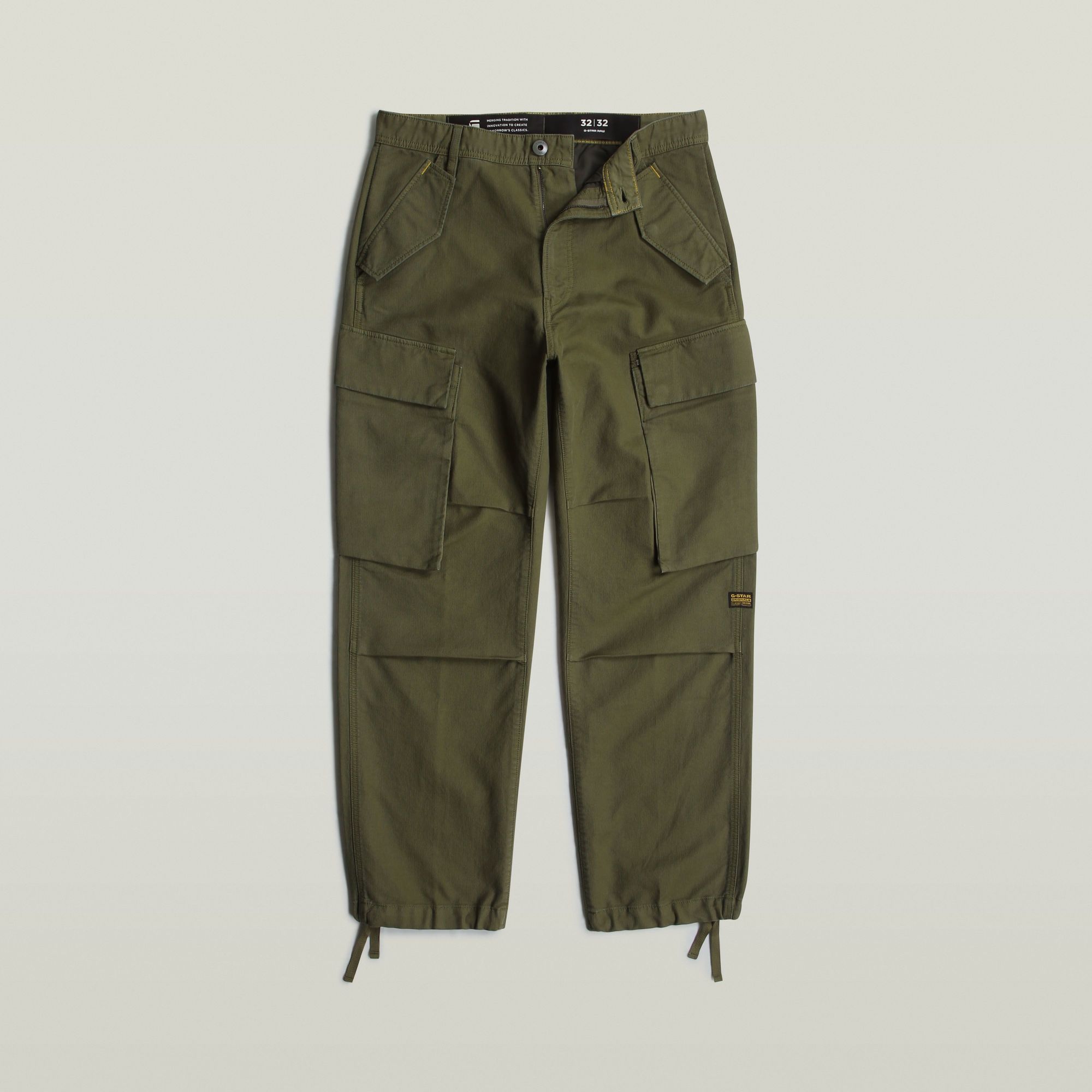 G-Star RAW R-3N Regular Straight Cargo Broek Groen Heren