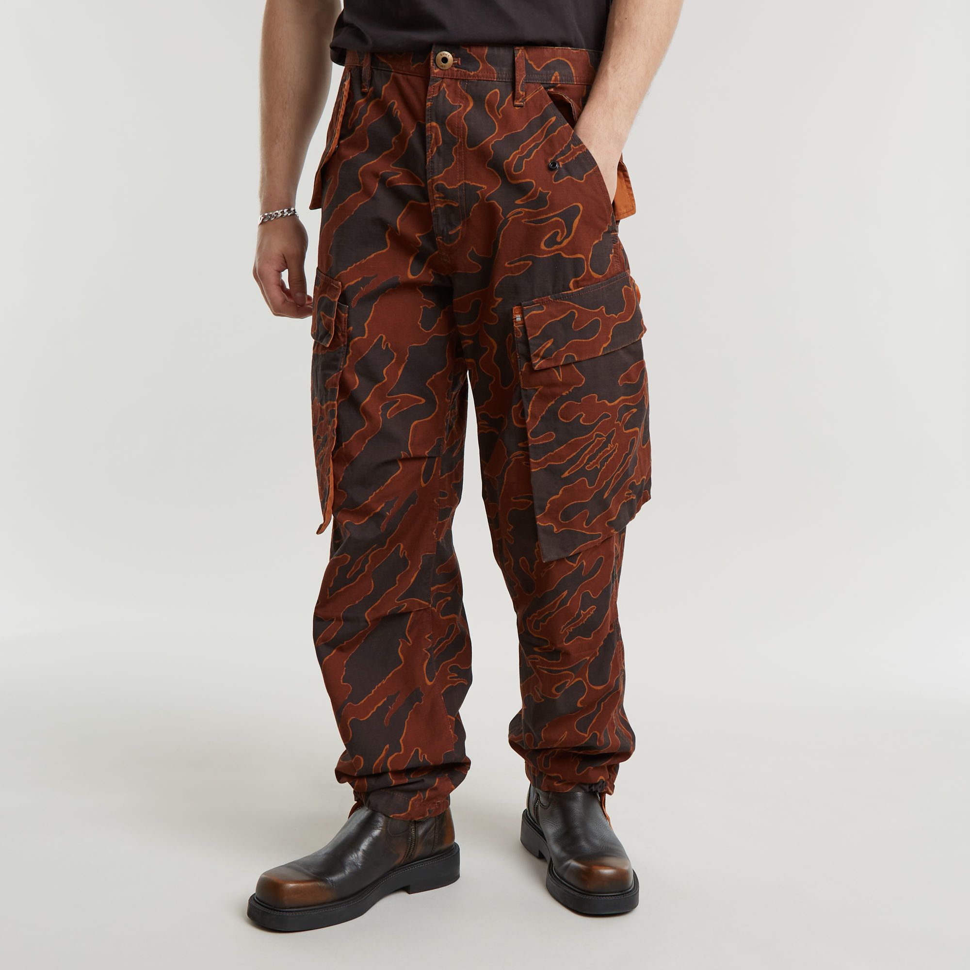 

R-3N Regular Straight Cargo Pants - Multi color - Men