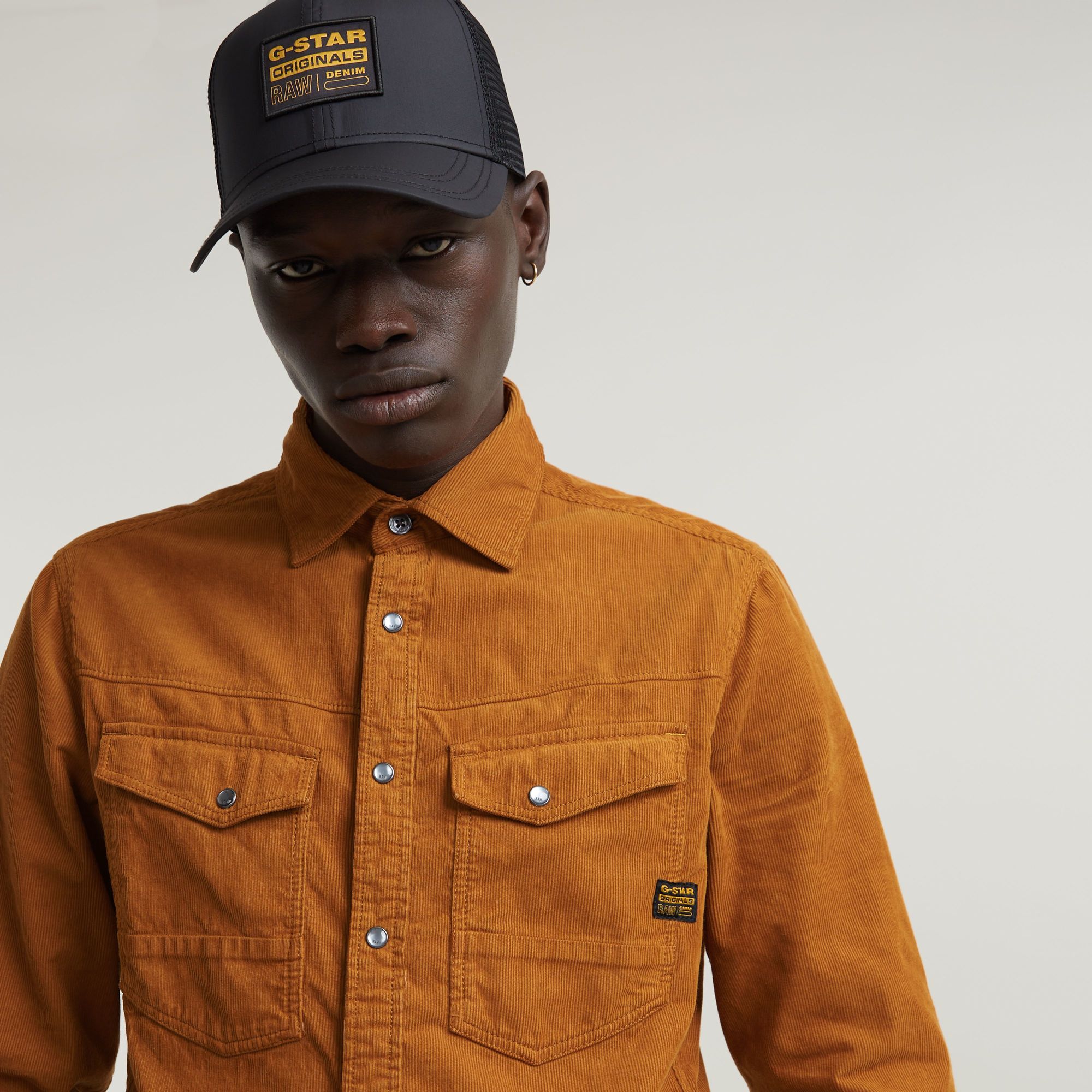G-Star RAW Dakota Slim Shirt Bruin Heren