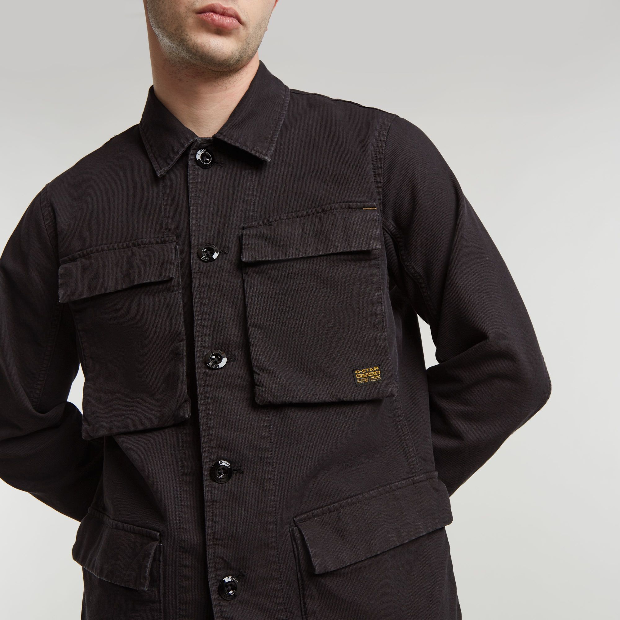 G-Star RAW 4 Pocket Overshirt Zwart Heren
