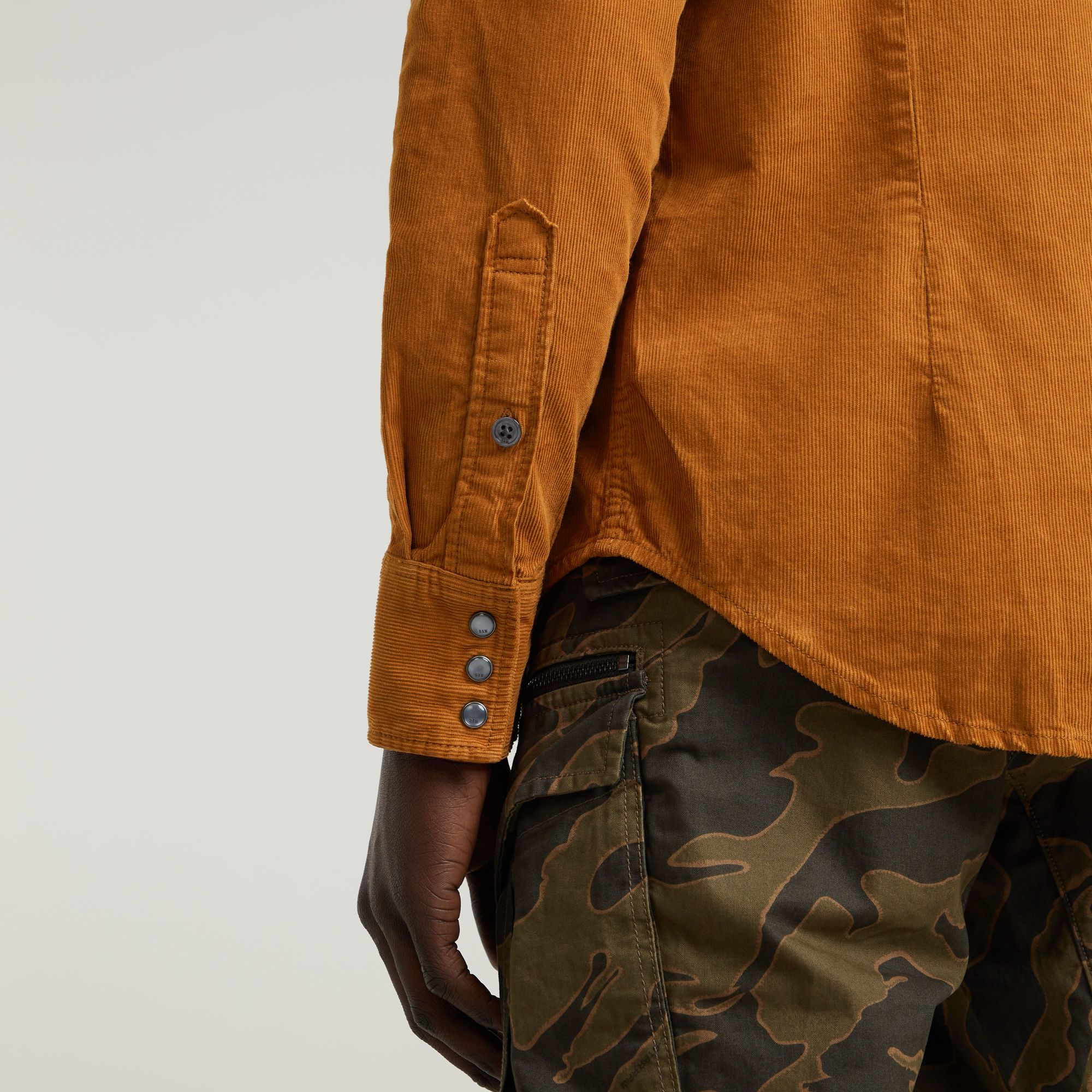 G-Star RAW Dakota Slim Shirt Bruin Heren
