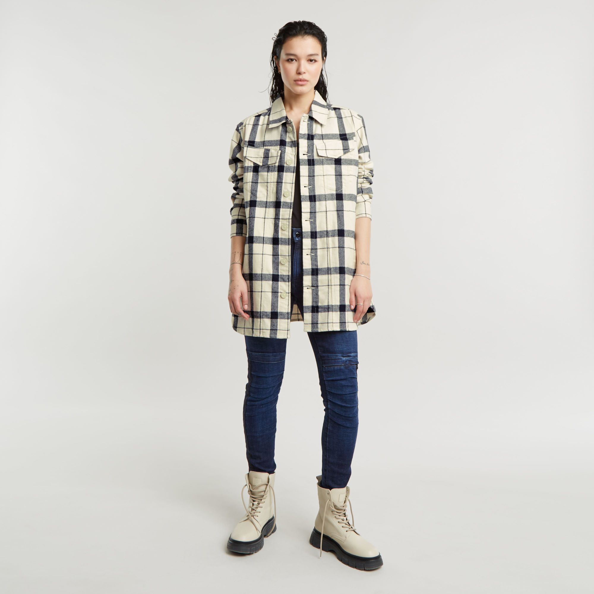G-Star RAW Boyfriend Overshirt Meerkleurig Dames
