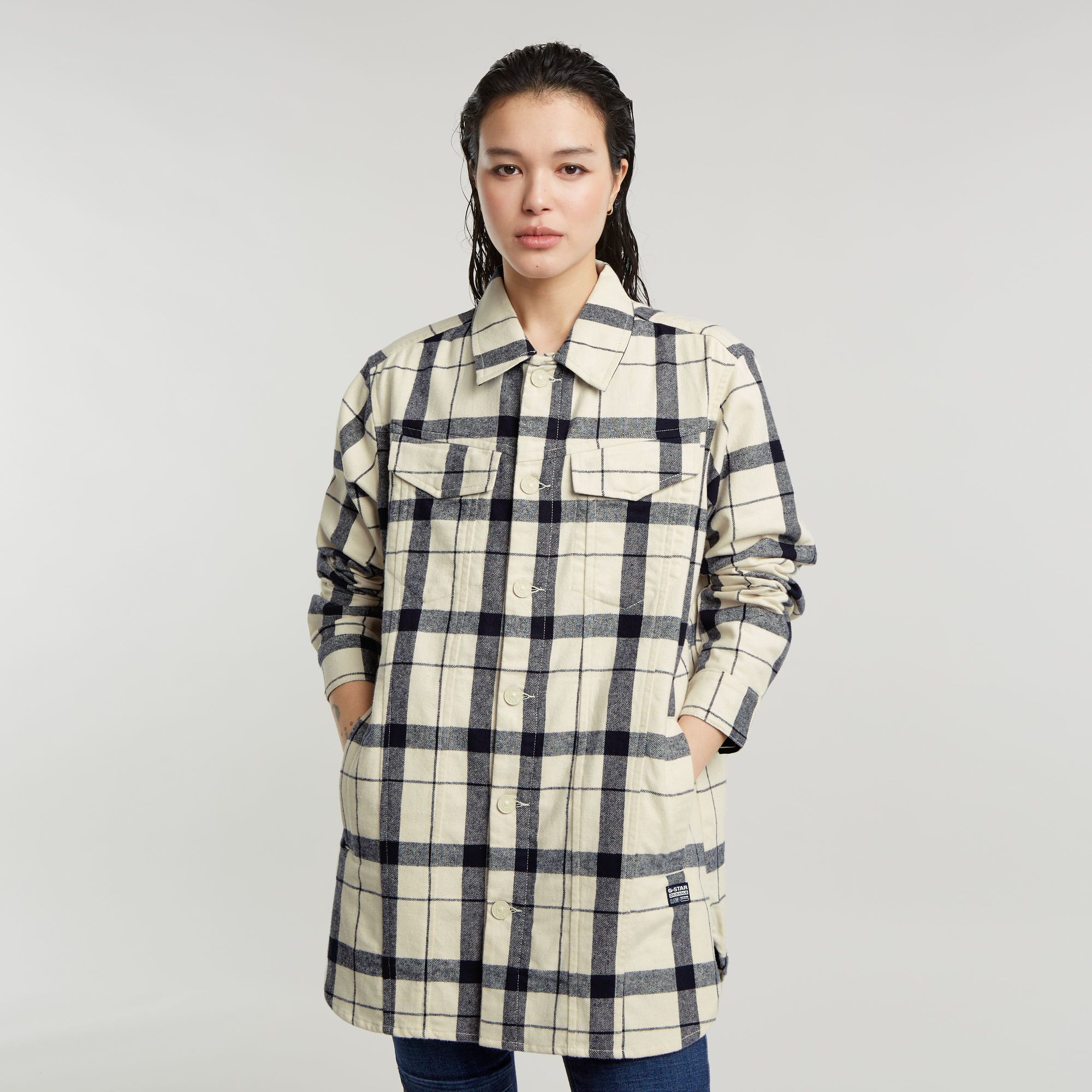 G-Star RAW Boyfriend Overshirt Meerkleurig Dames