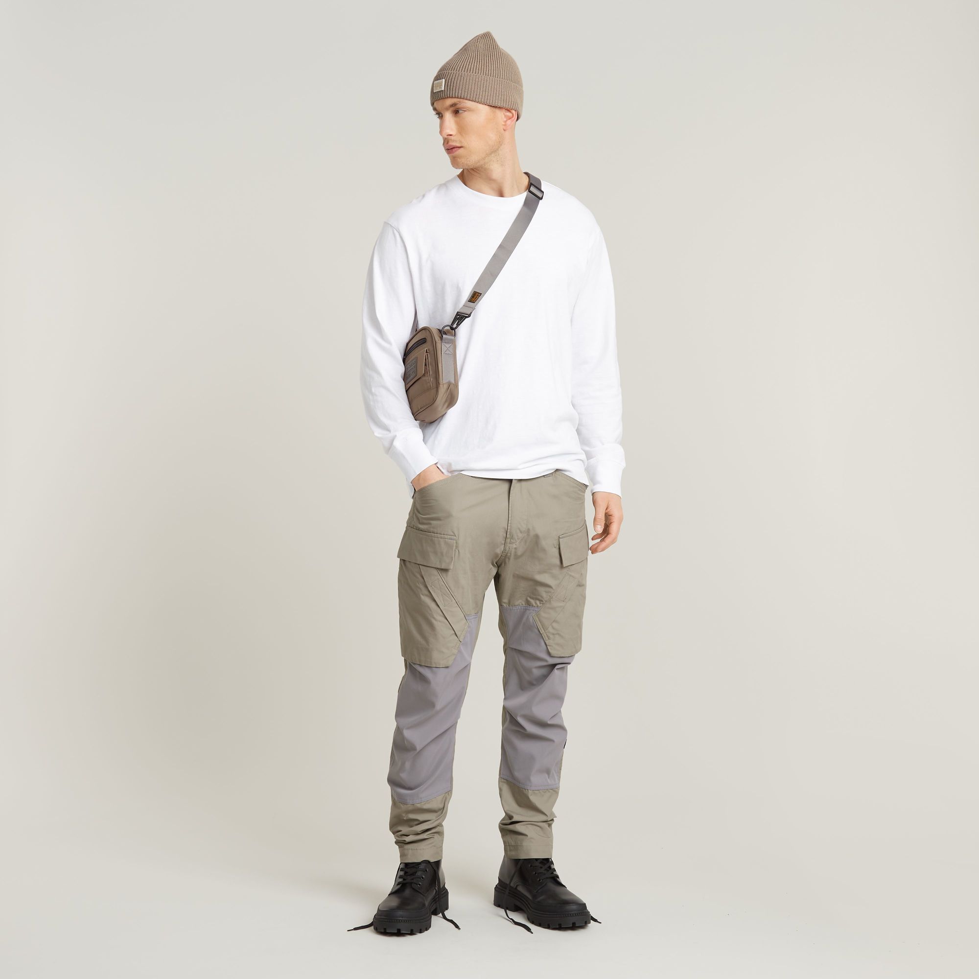 G-Star RAW 3D Regular Tapered Cargo Broek 3.0 Beige Heren