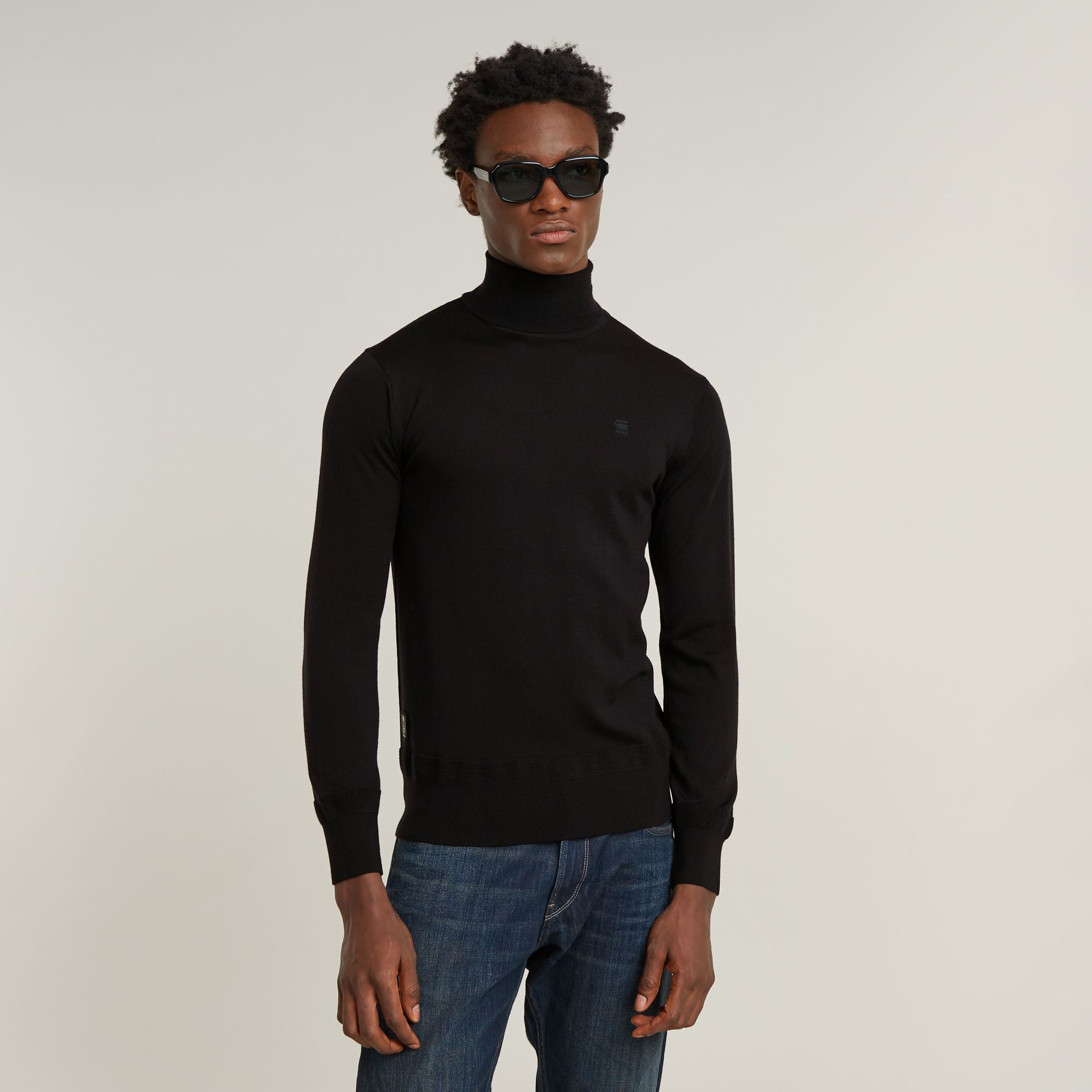 G-Star RAW Premium Core Gebreide Coltrui Zwart Heren