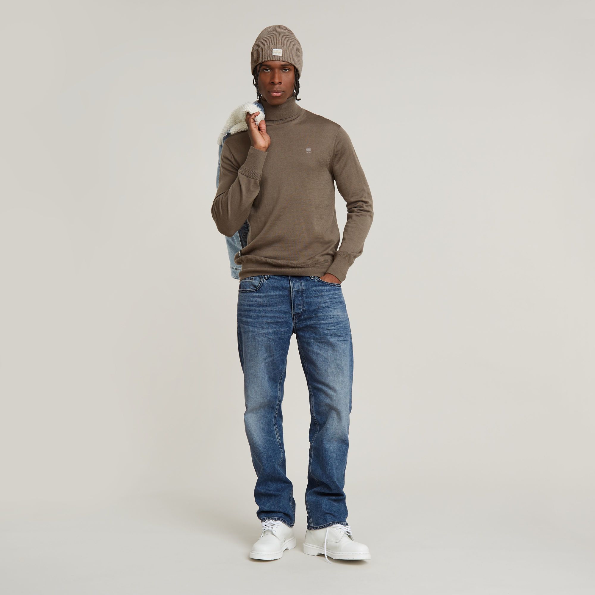G-Star RAW Premium Core Gebreide Coltrui Bruin Heren