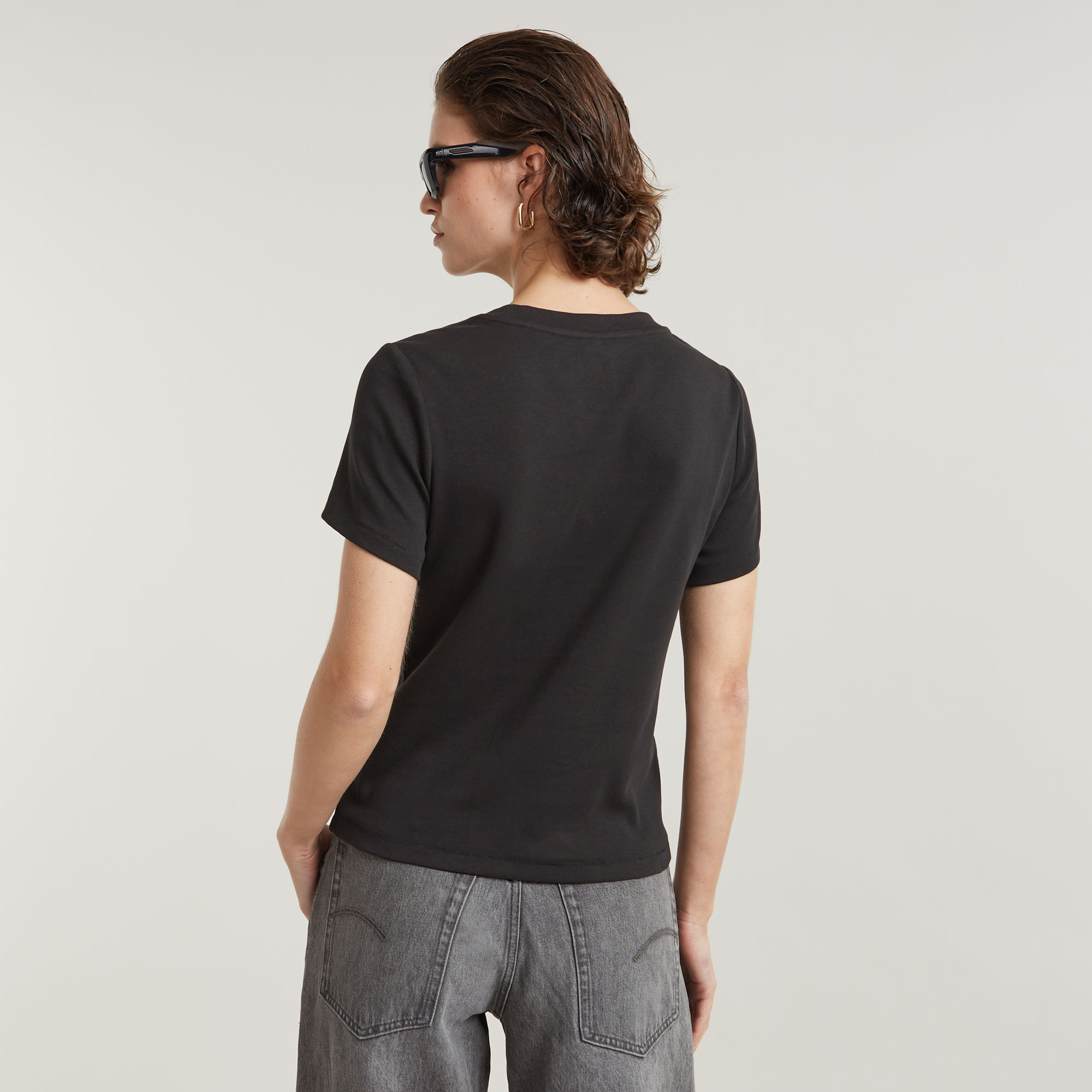G-Star RAW Old Skool Logo Top Zwart Dames