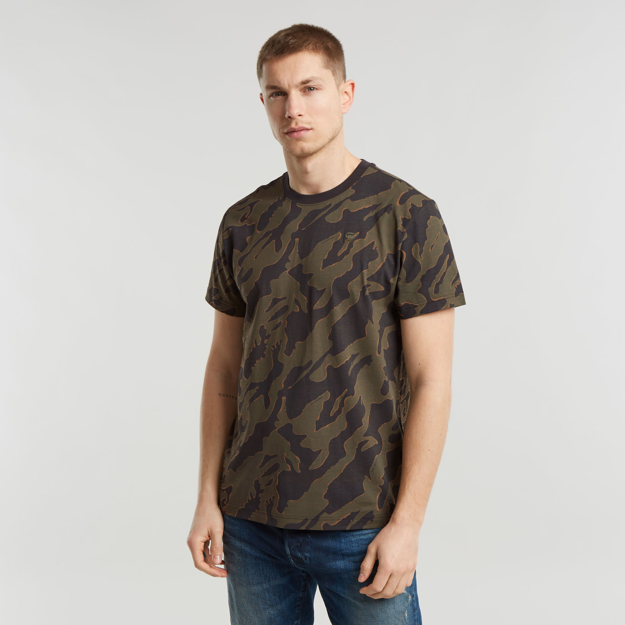 Island Camo T-Shirt - Mehrfarbig - Herren