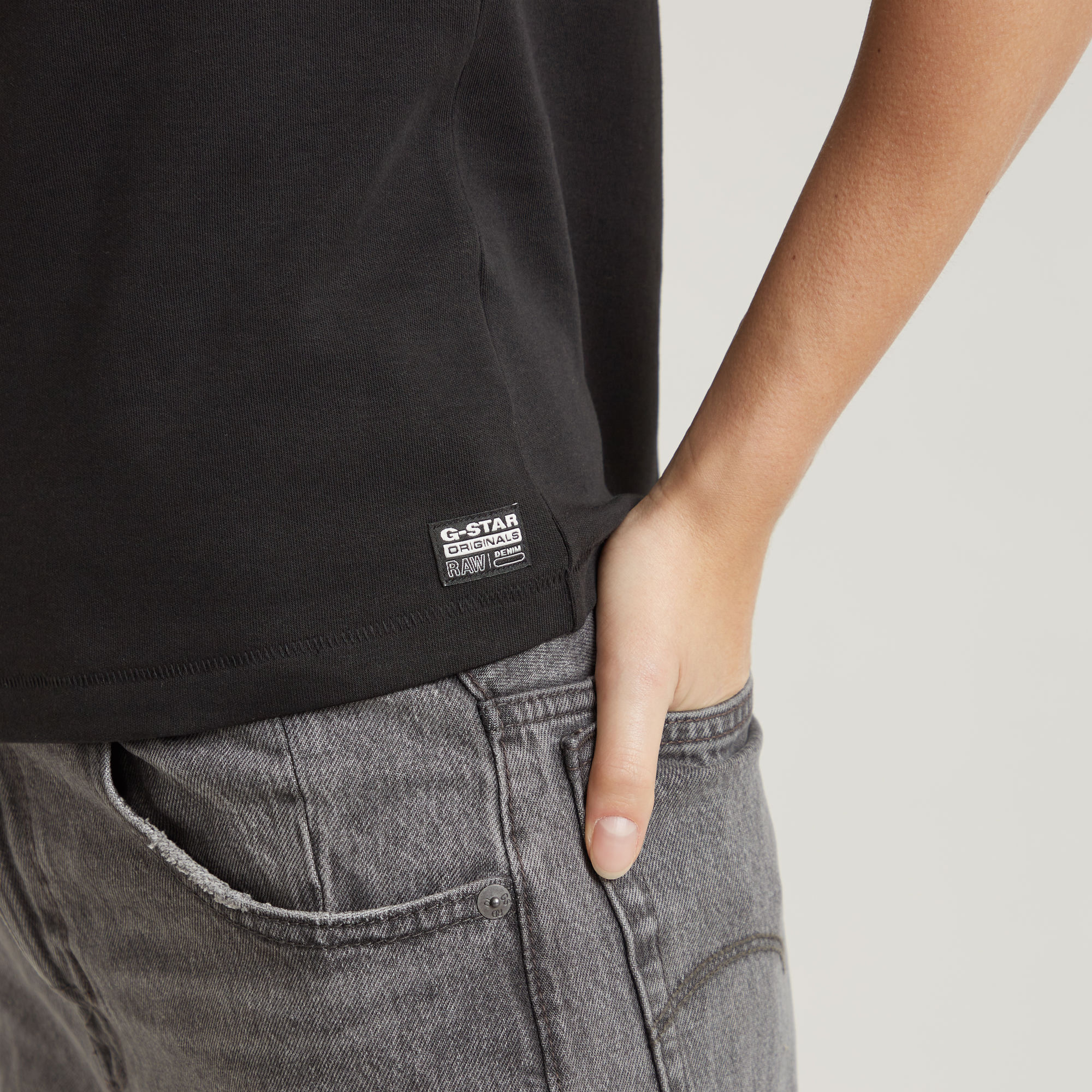 G-Star RAW Old Skool Logo Top Zwart Dames