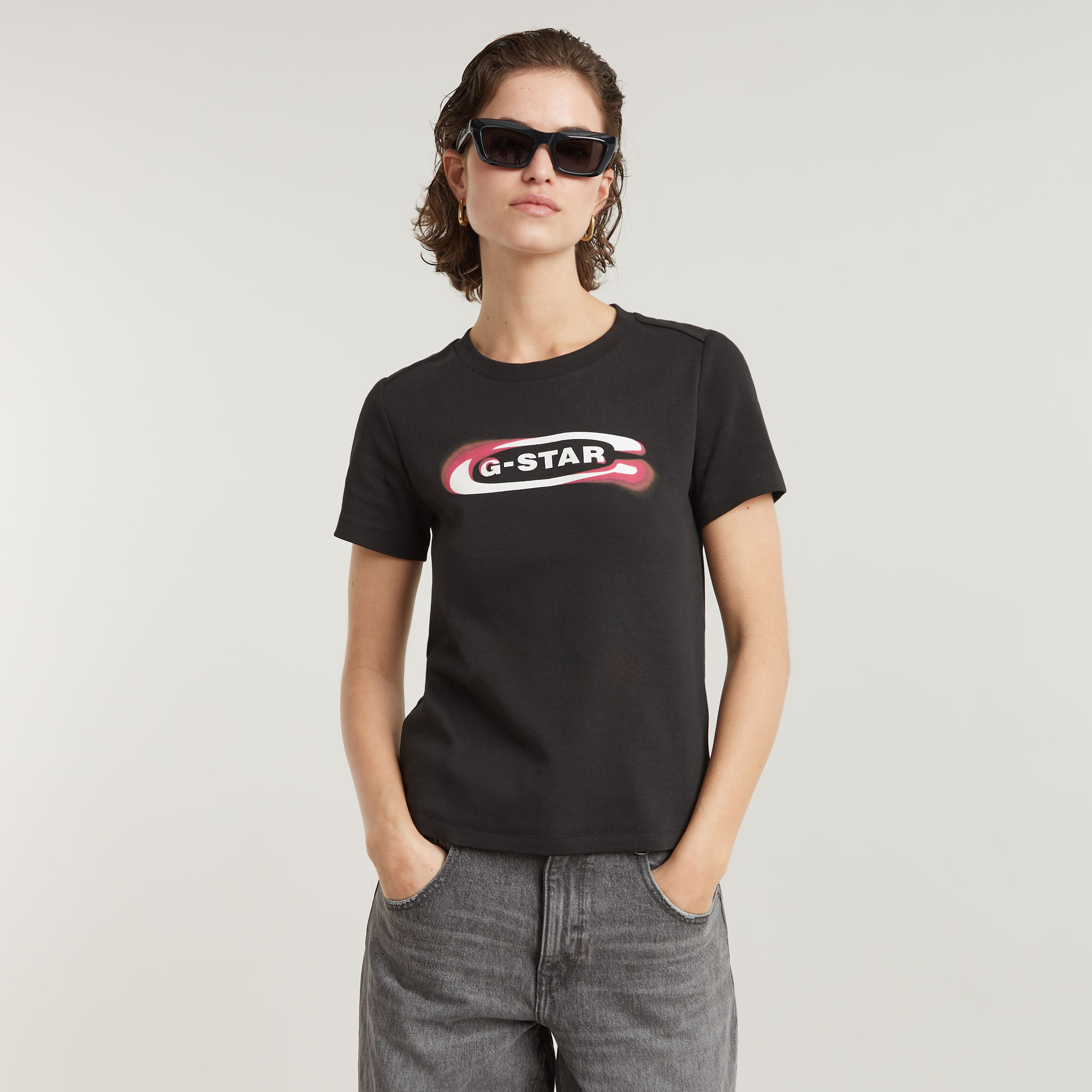 G-Star Raw T-shirt met ronde hals model 'Old skool'