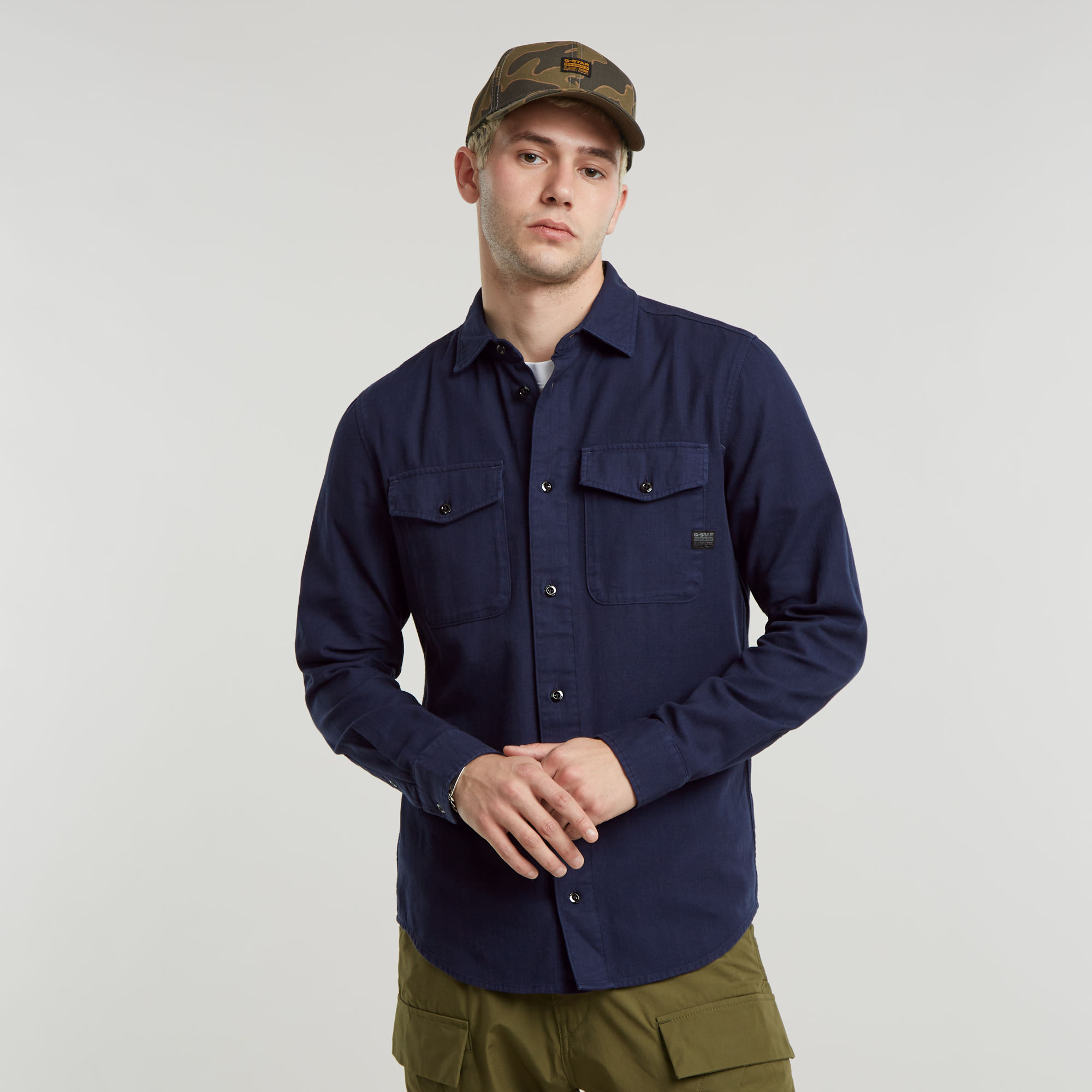 

Marine Slim Shirt - Dark blue - Men