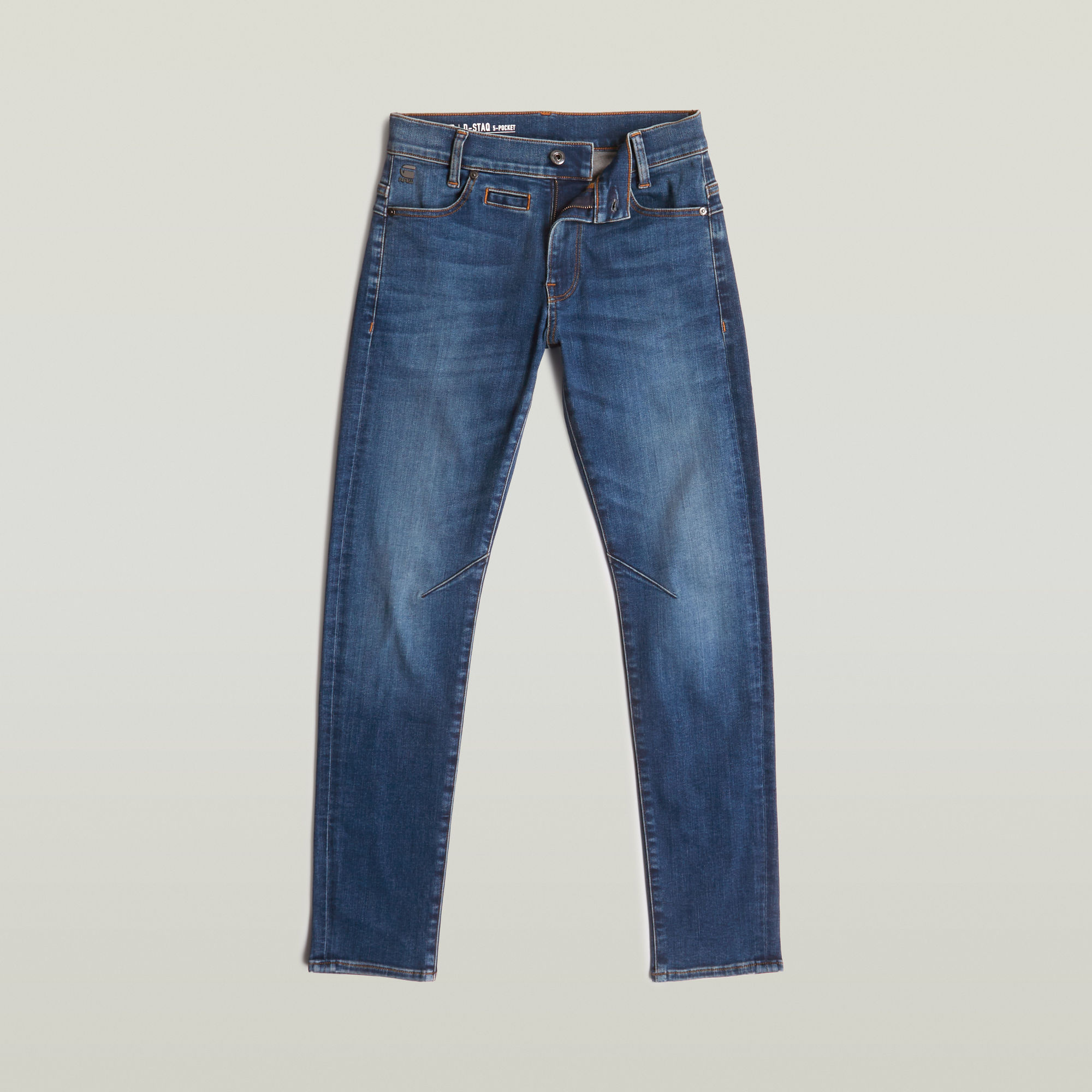 Thumbnail - Jungen D-Staq Slim Jeans - Mittelblau - jungen