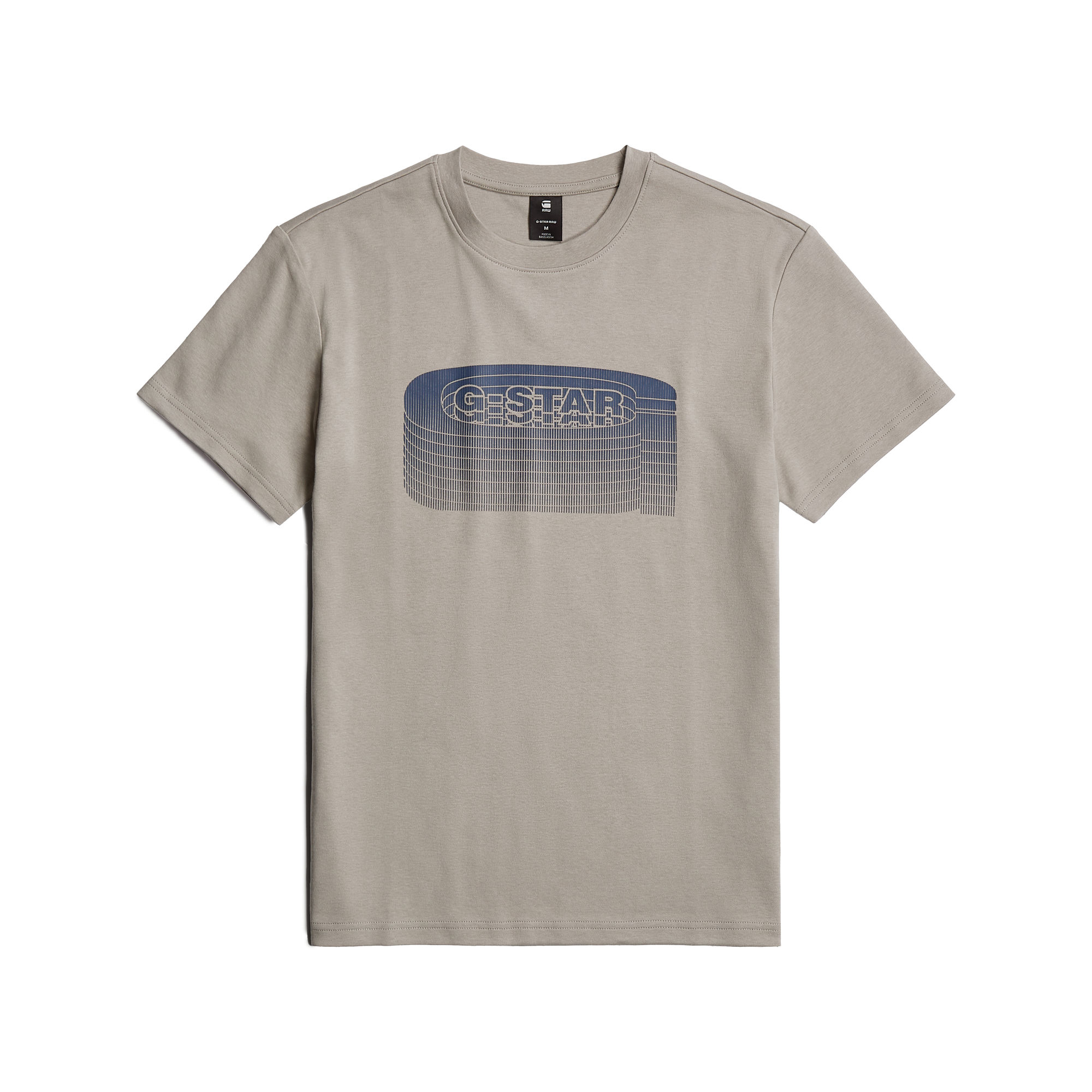 G-Star RAW Stacked Old Skool Logo T-Shirt Beige Heren