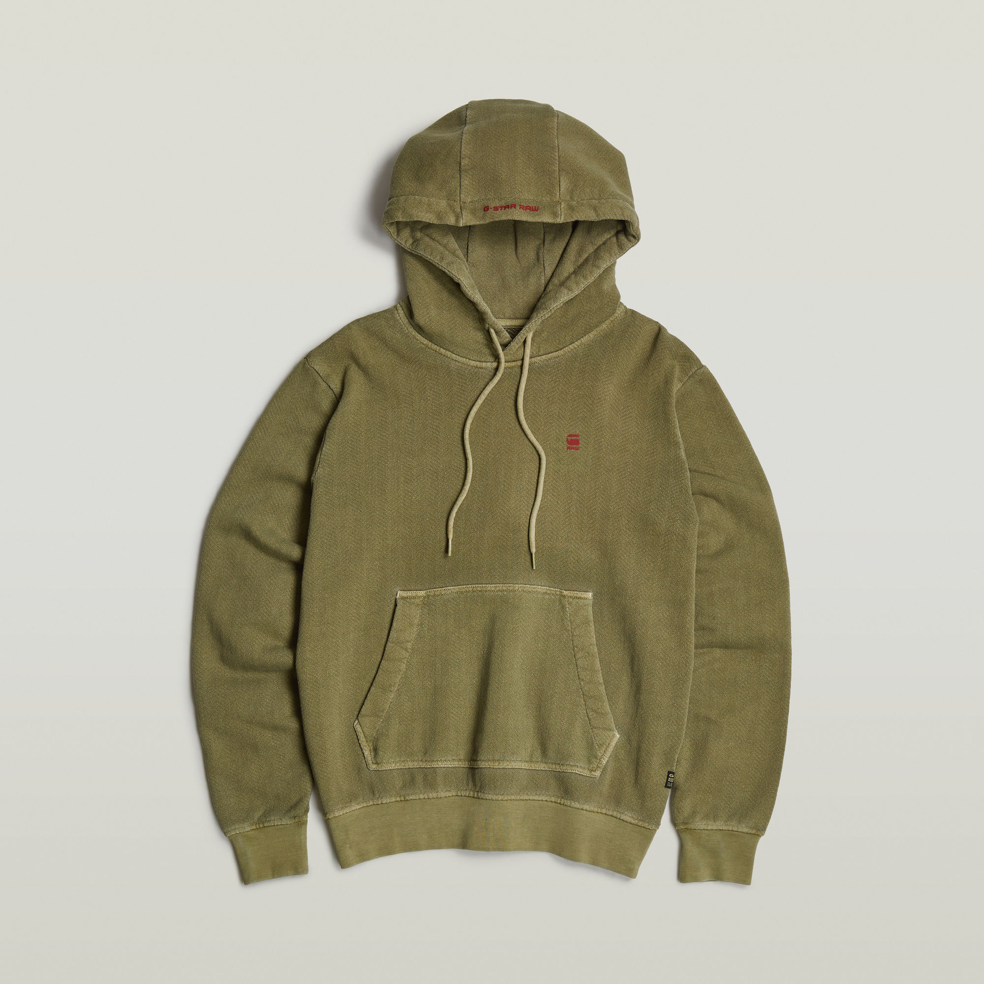 G-Star RAW Overdyed Hoodie Groen Heren