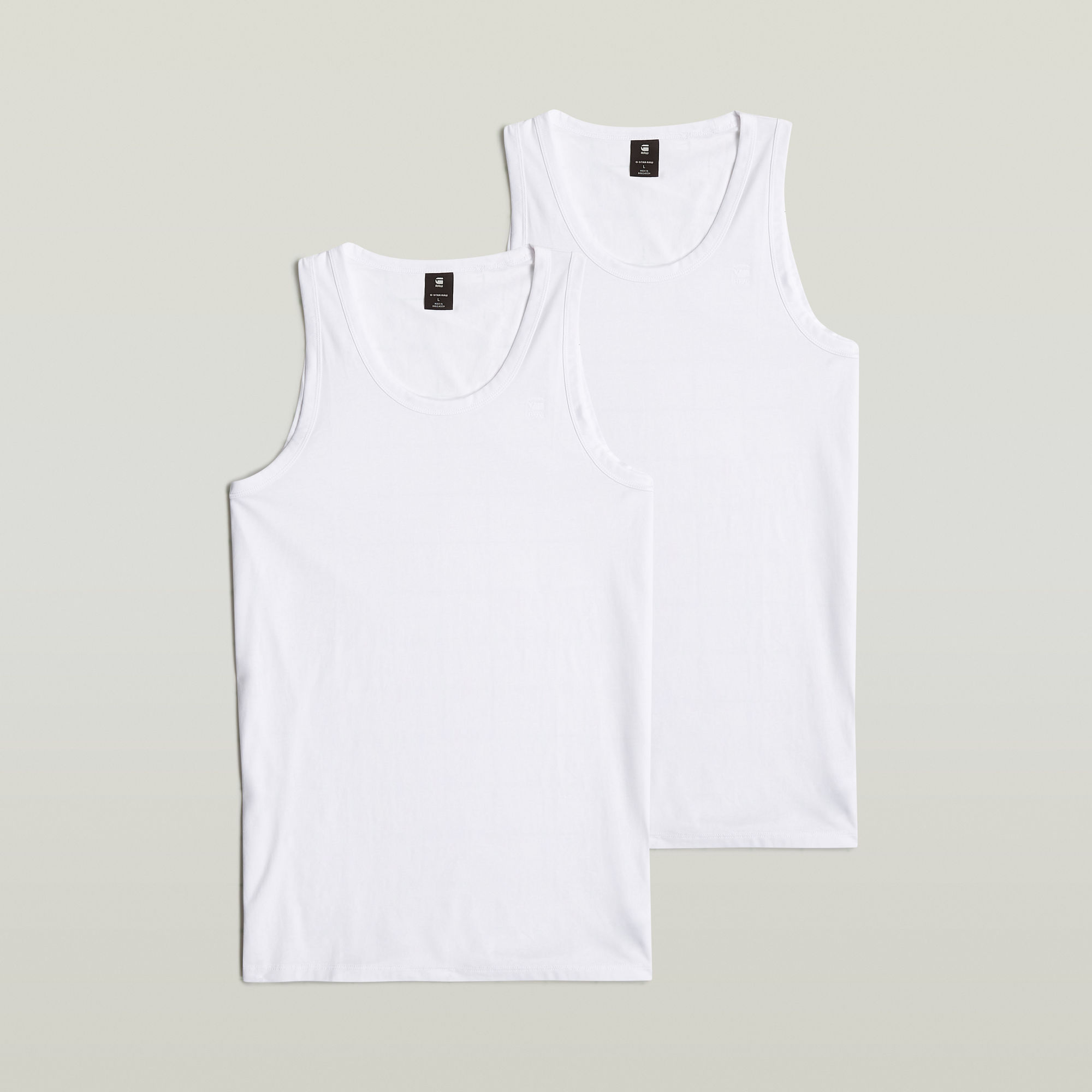 G-Star RAW Base Tanktop Set Van 2 Wit Heren