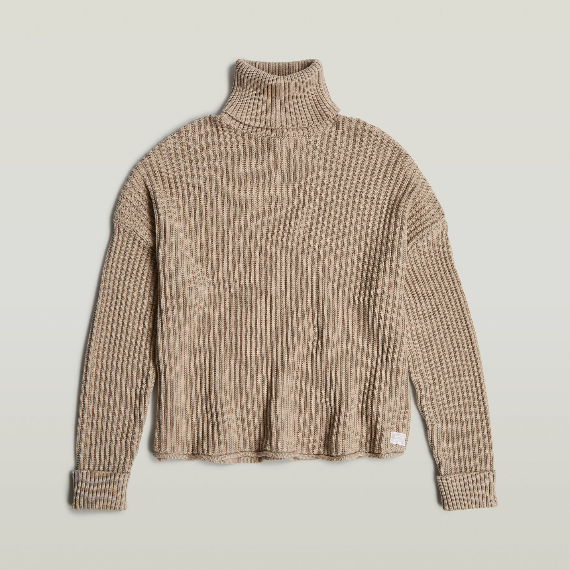 G-Star RAW Loose Gebreide Coltrui Beige Dames
