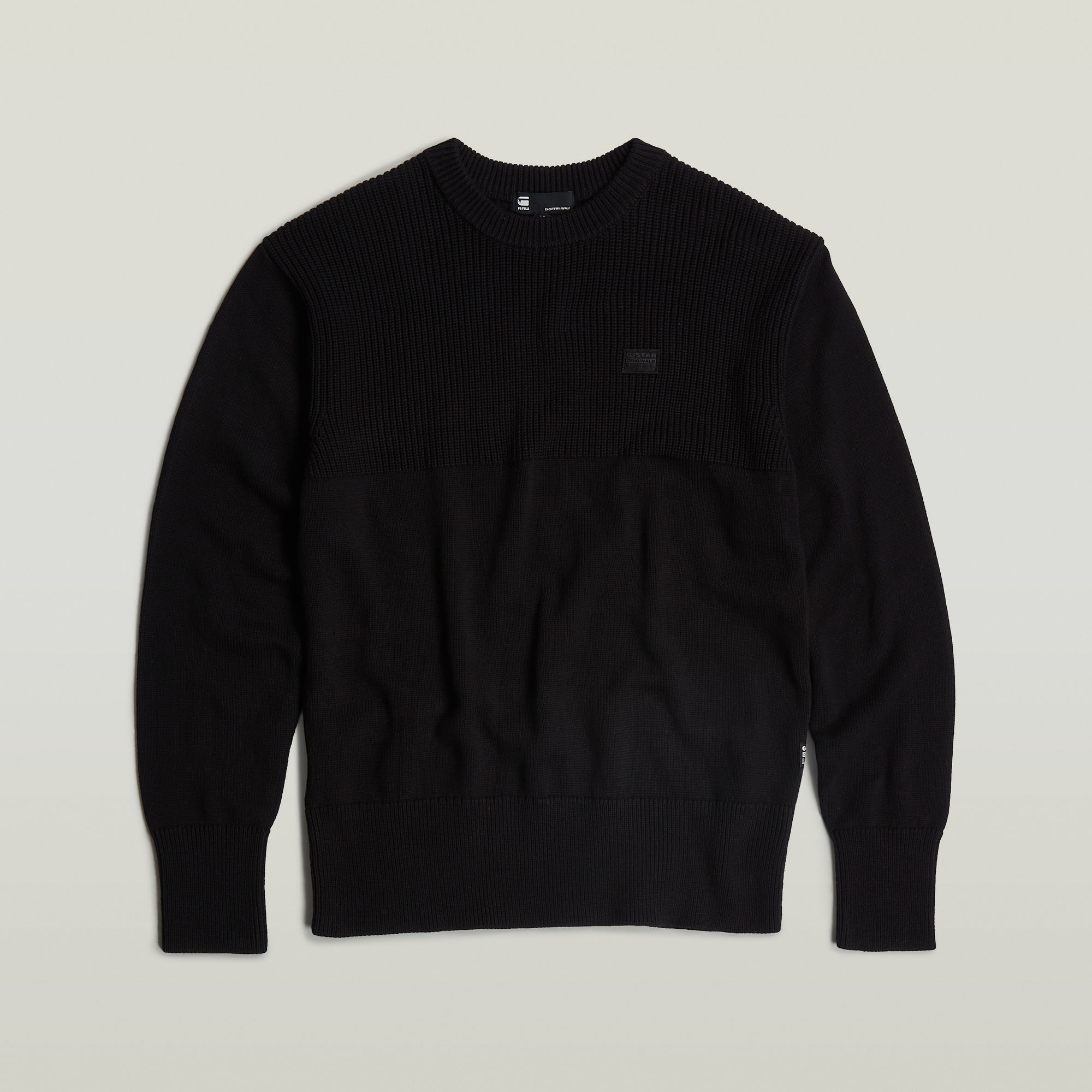 G-Star RAW Fisherman Gebreide Sweater Zwart Heren