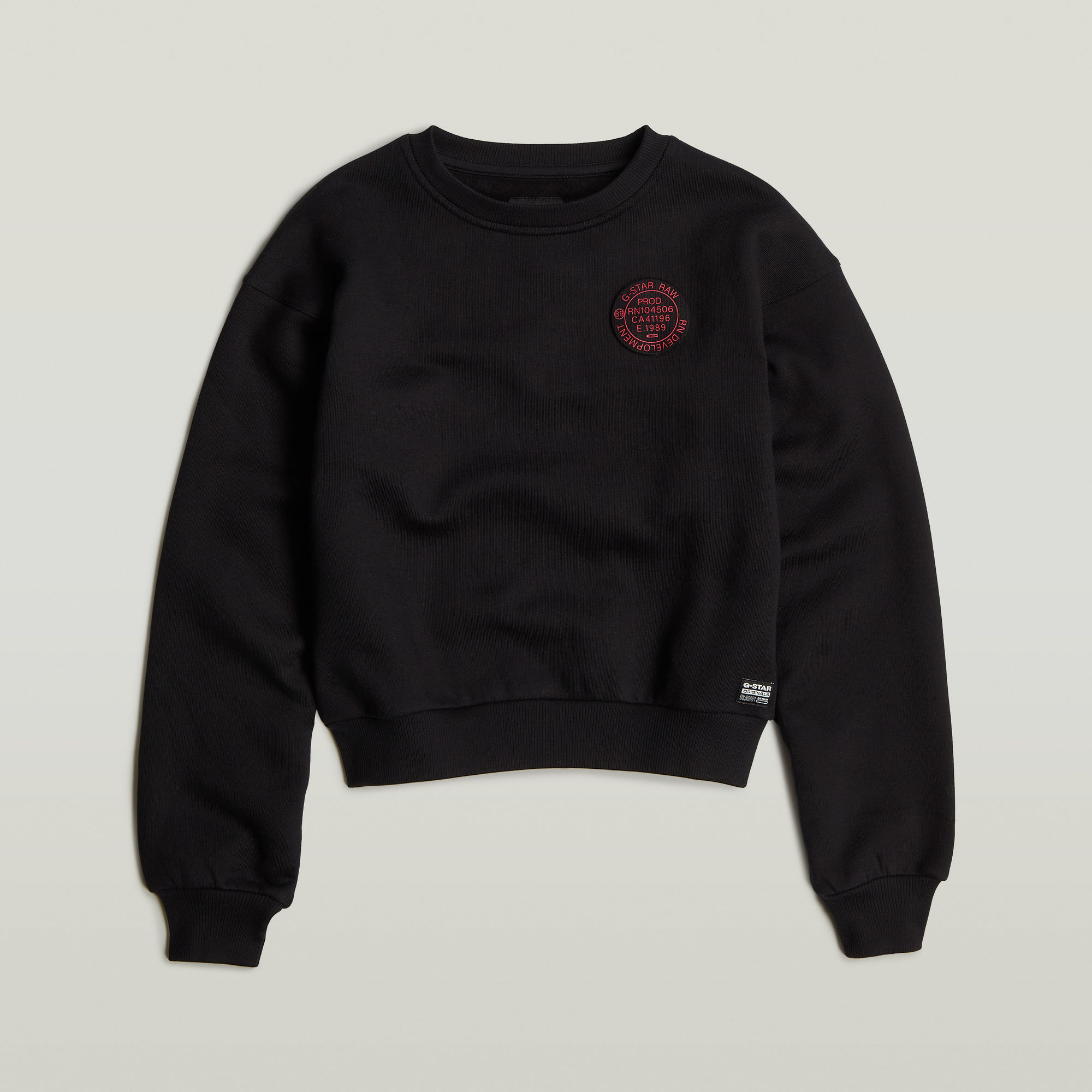 G-Star RAW Circle Graphic Loose Sweater Zwart Dames
